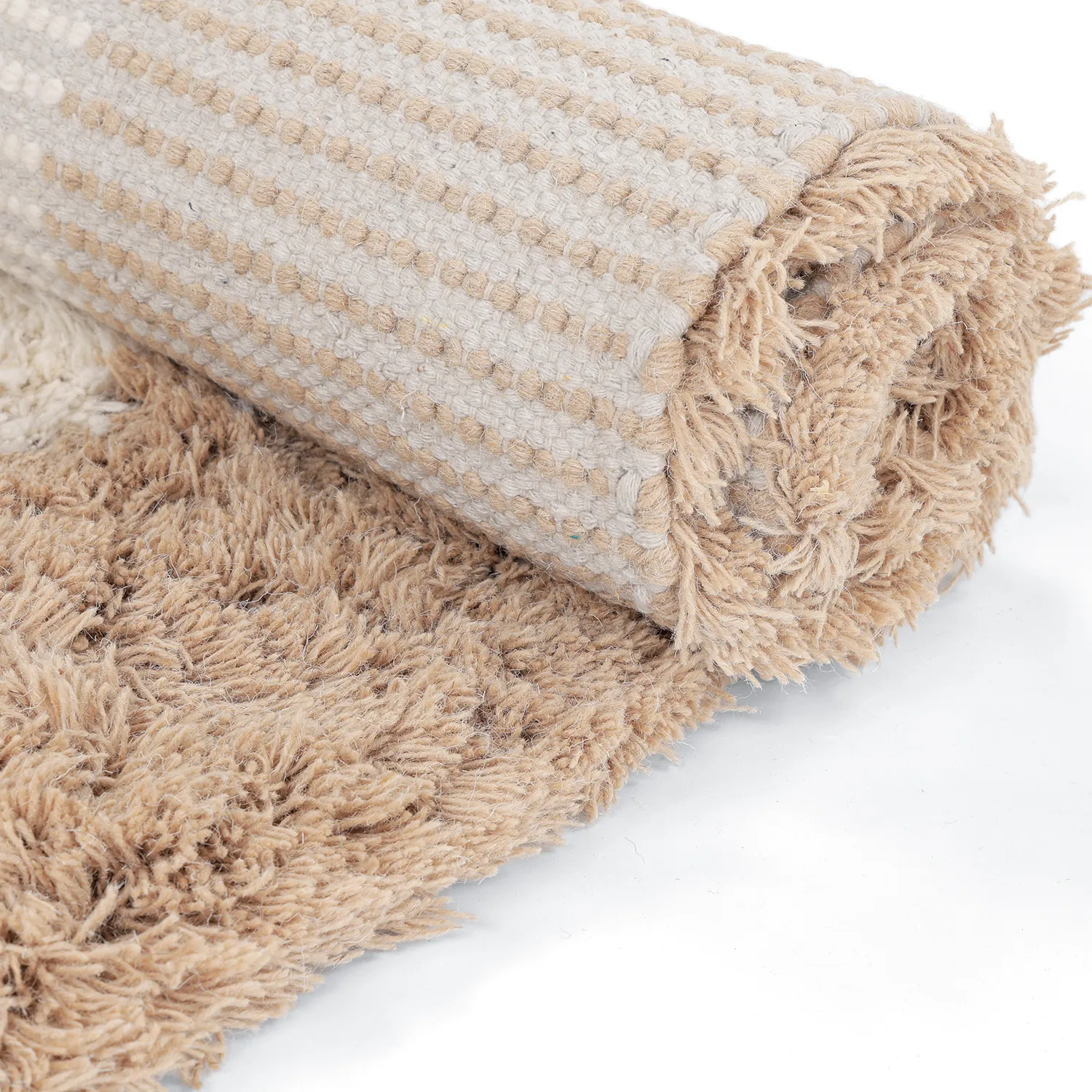 Tapis de laine - Khenifra Handknot Wool Premium (crème/beige)