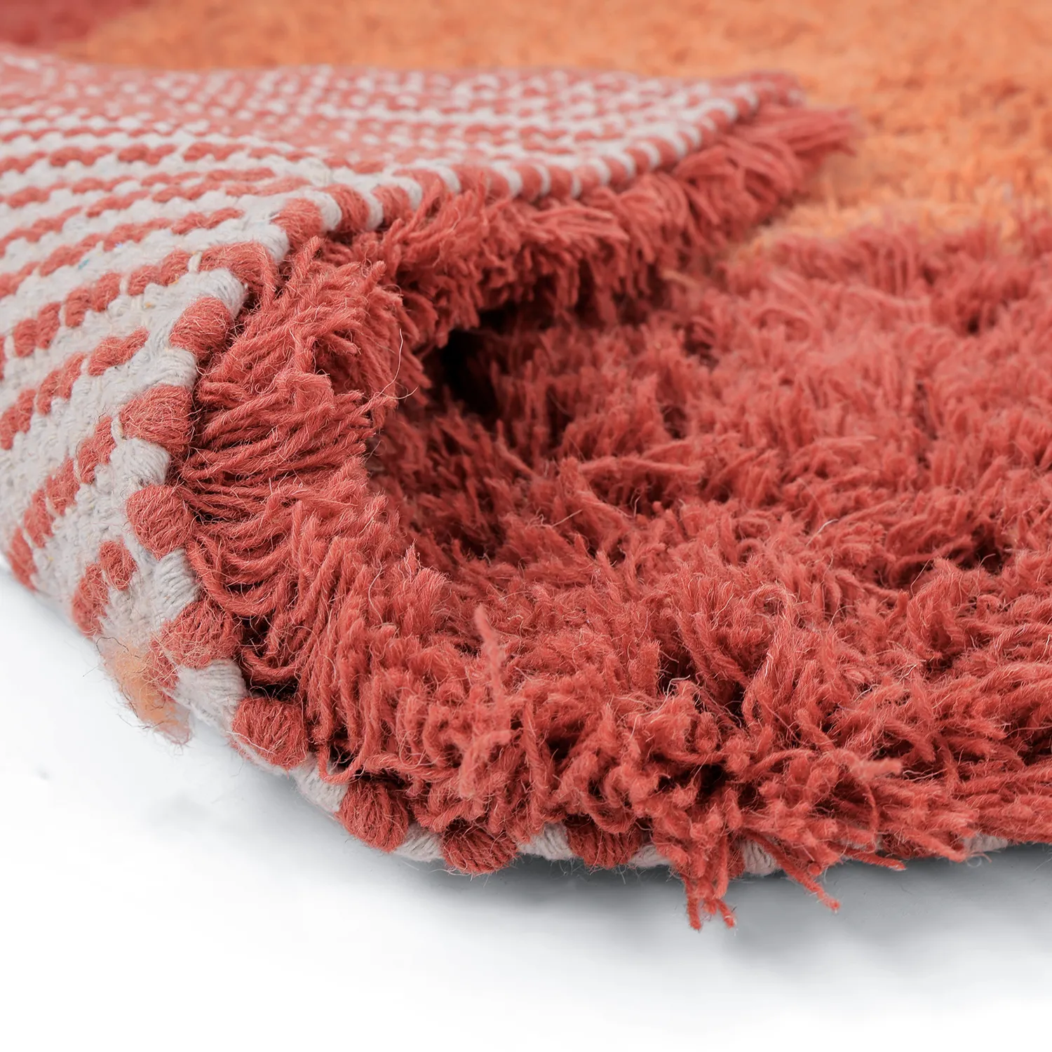 Tapis de laine - Khenifra Handknot Wool Premium (orange/rouge)