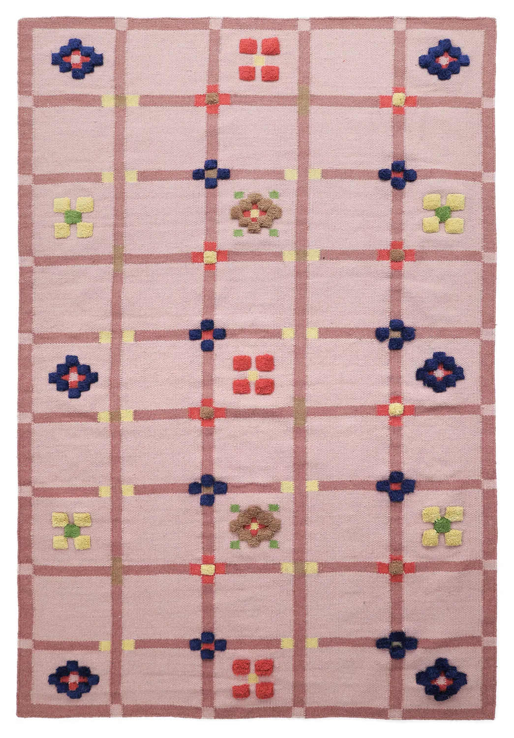 Tapis de laine - Lausanne Flatweave Tufted Premium (rose)