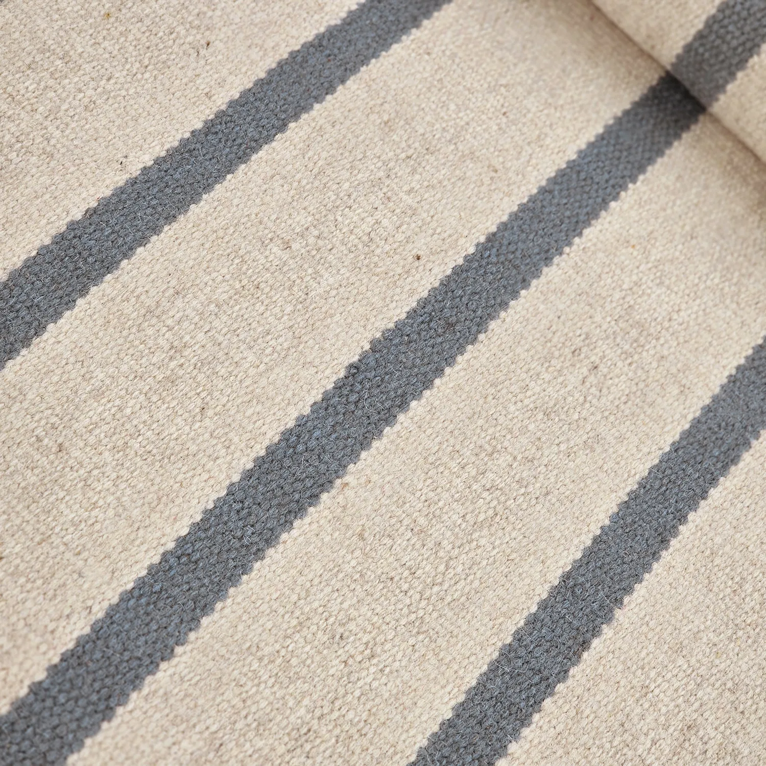 Tapis de laine - Luton (denim délavé/blanc)