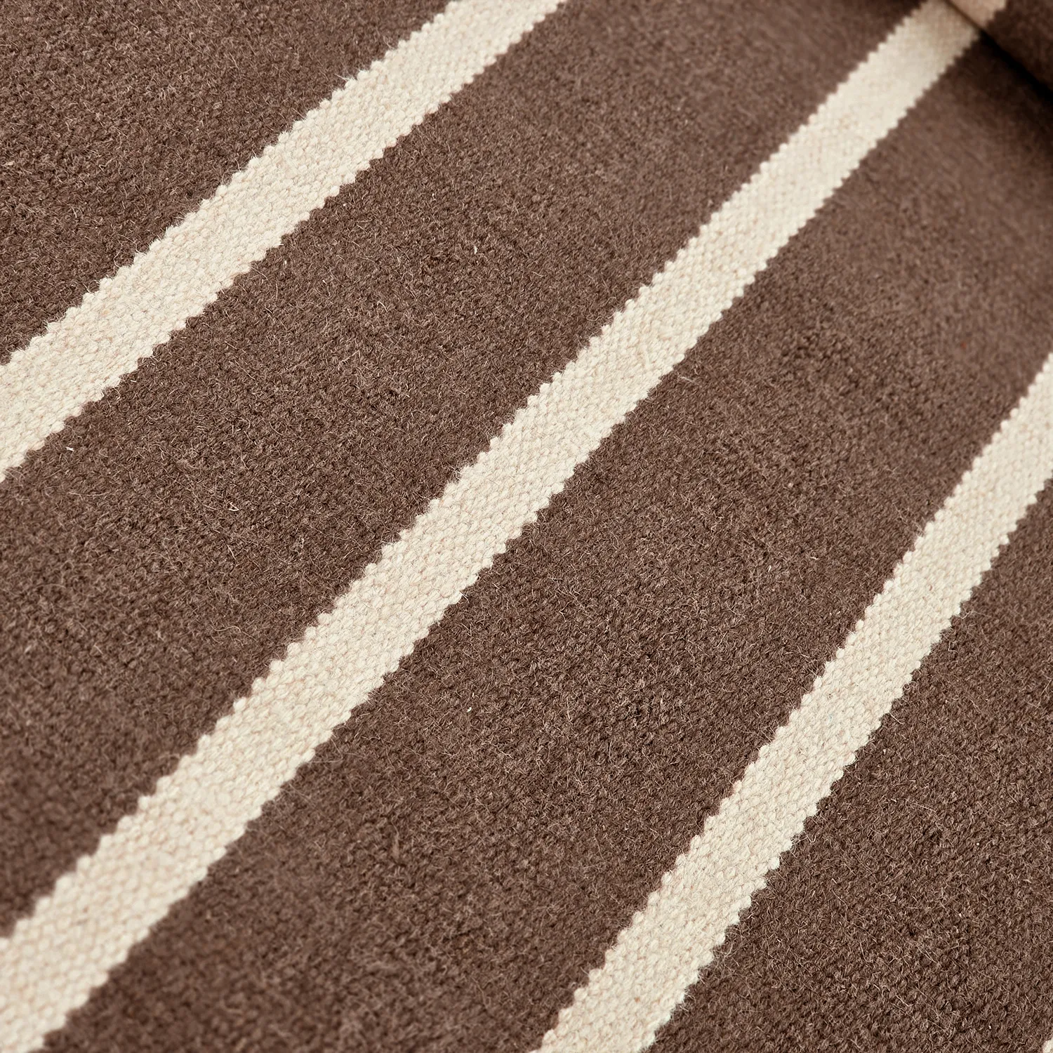 Tapis de laine - Luton (naturel/taupe foncé)