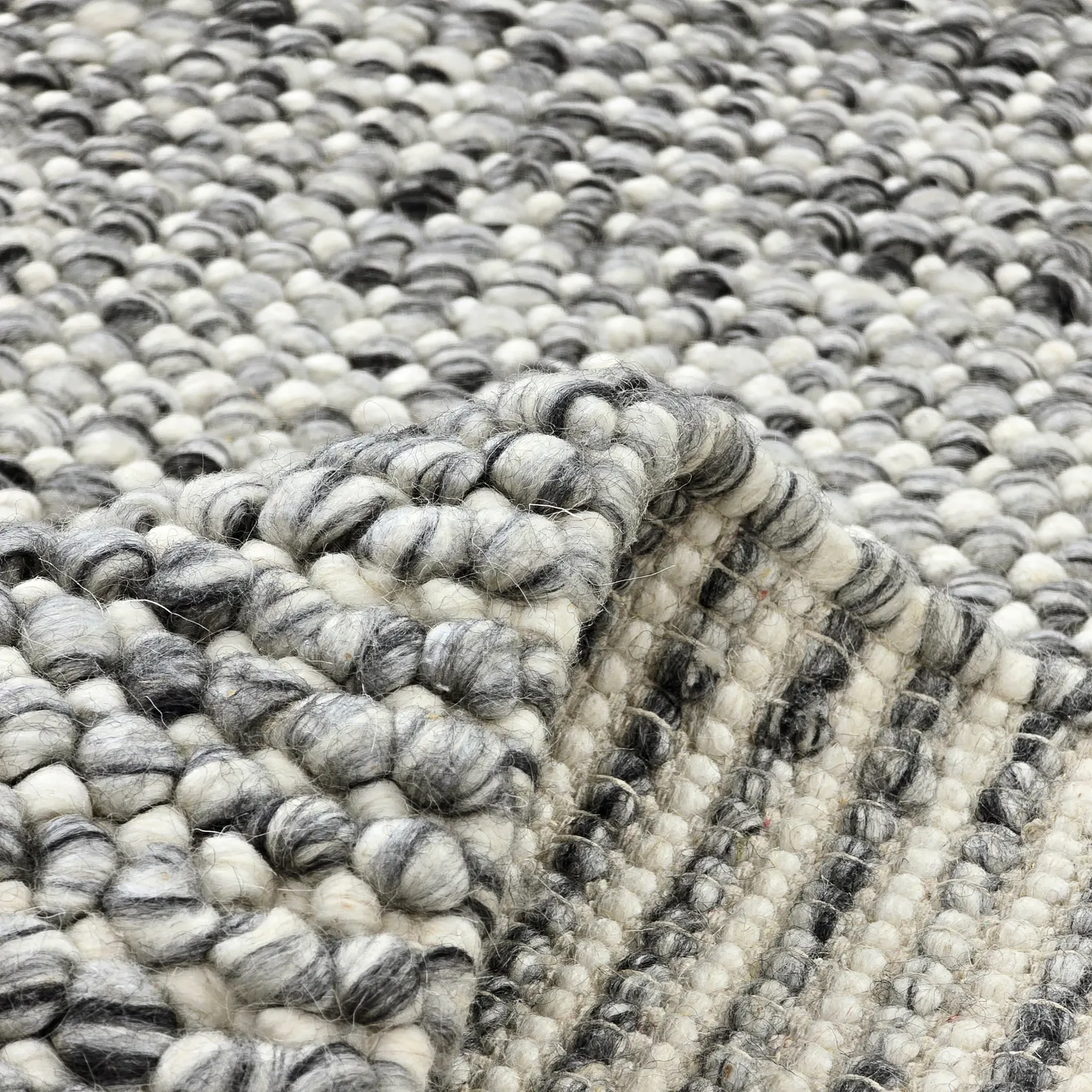 Tapis en laine - Mesra (gris/blanc)