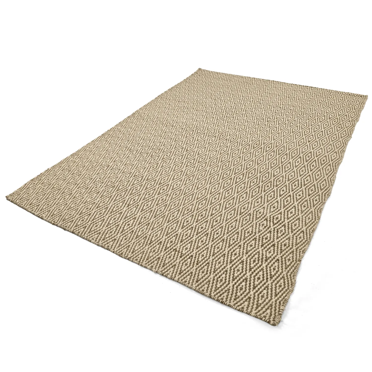Tapis en laine - Monastir (marron/blanc)
