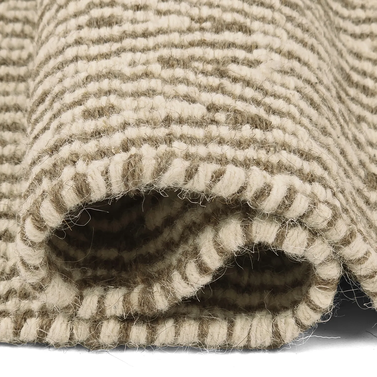 Tapis en laine - Monastir (marron/blanc)