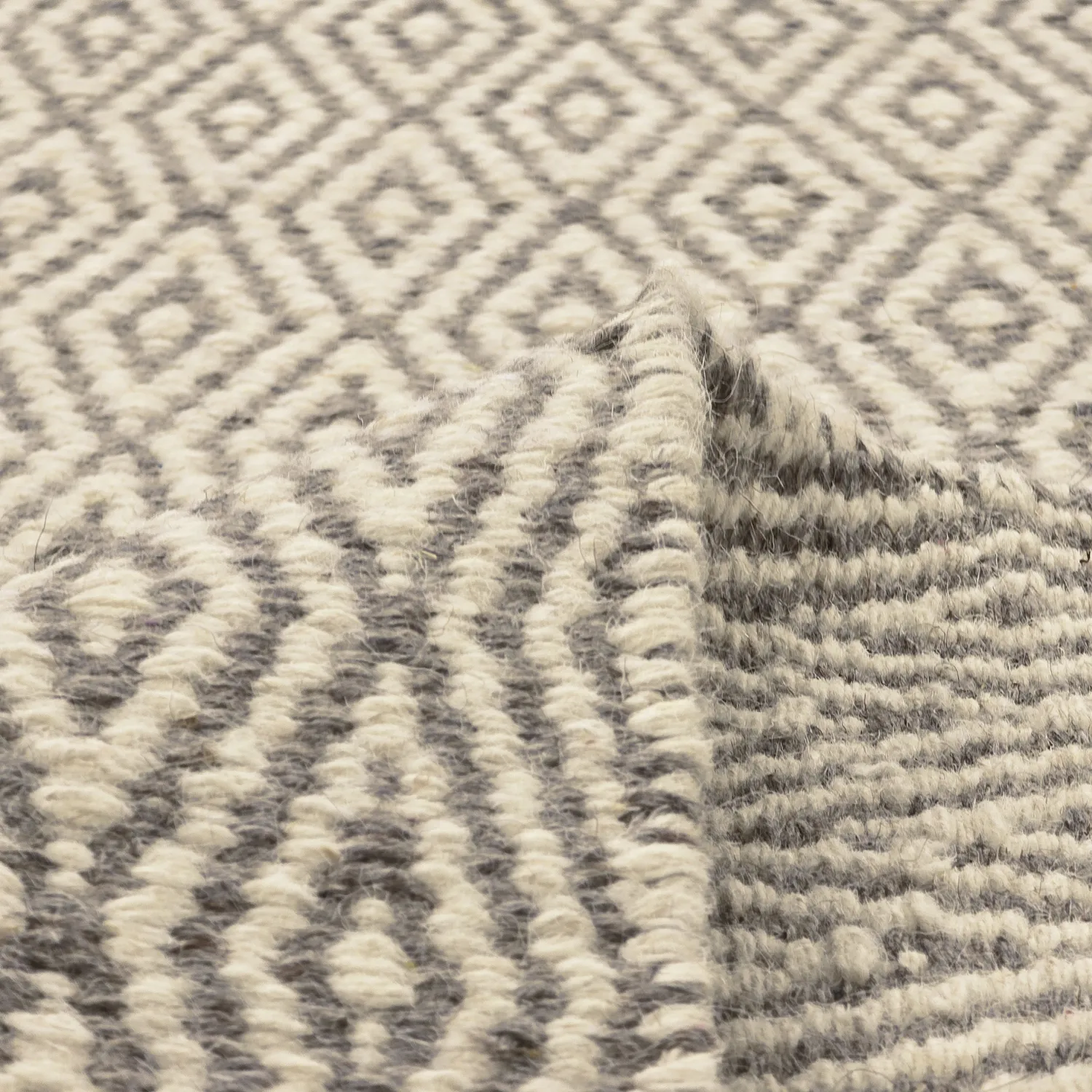 Tapis en laine - Monastir (gris/blanc)