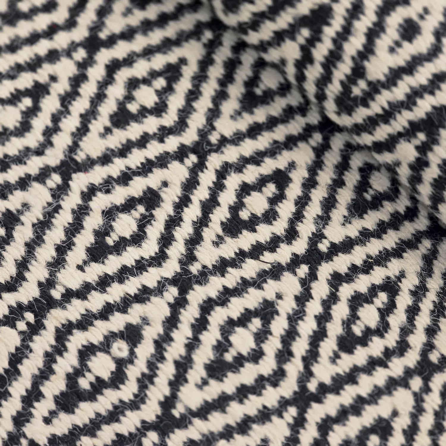 Tapis en laine - Monastir (noir/blanc)