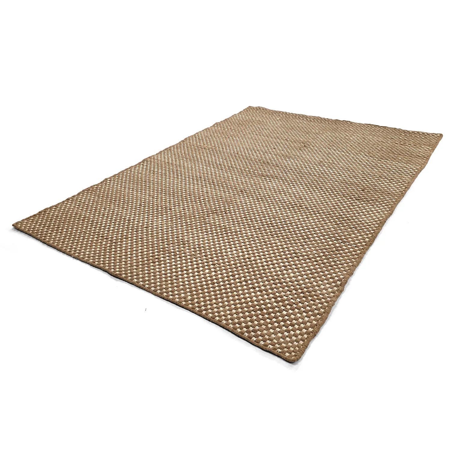 Tapis en laine - Ovelia (marron/blanc)