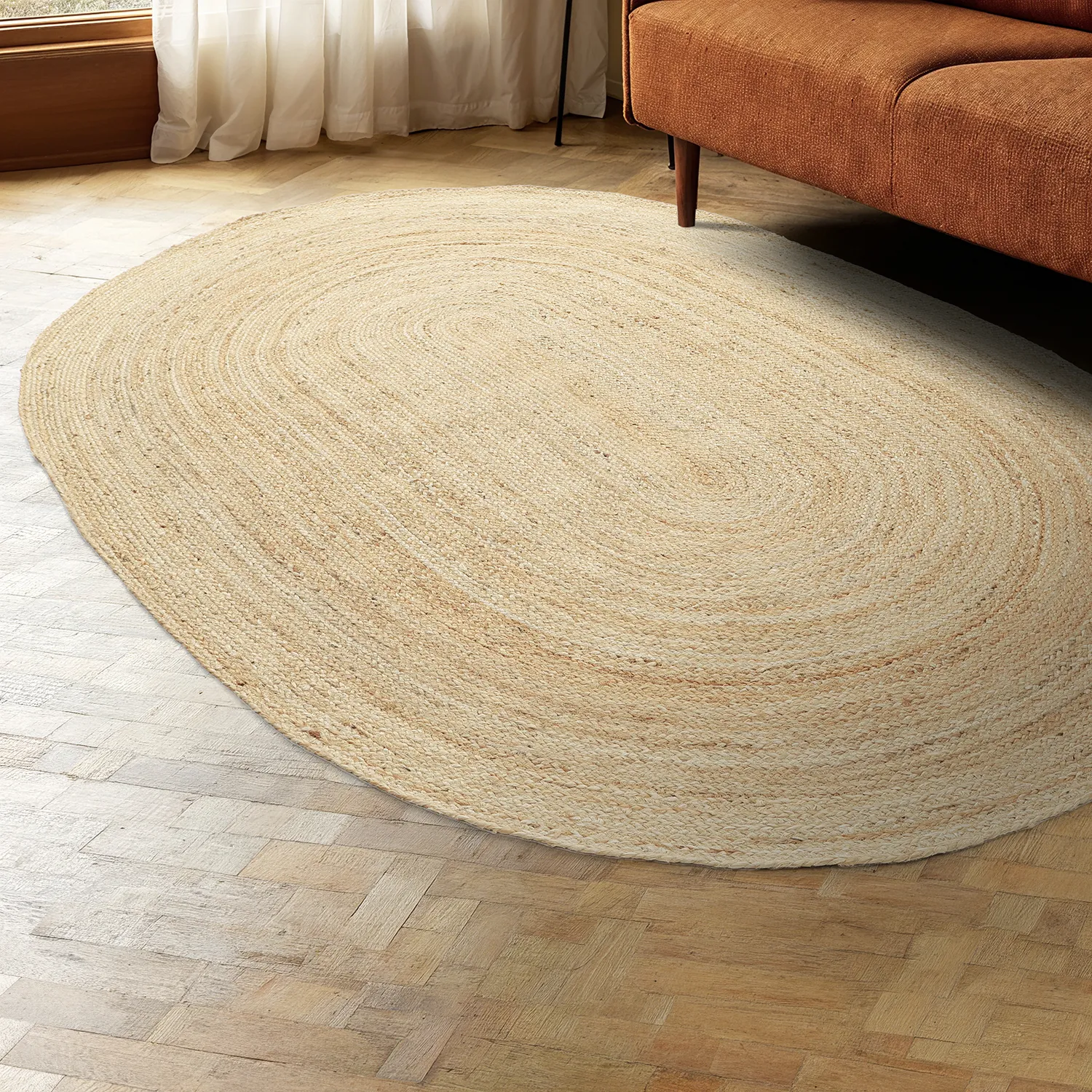 Tapis ovale en jute - San Francisco (jute)