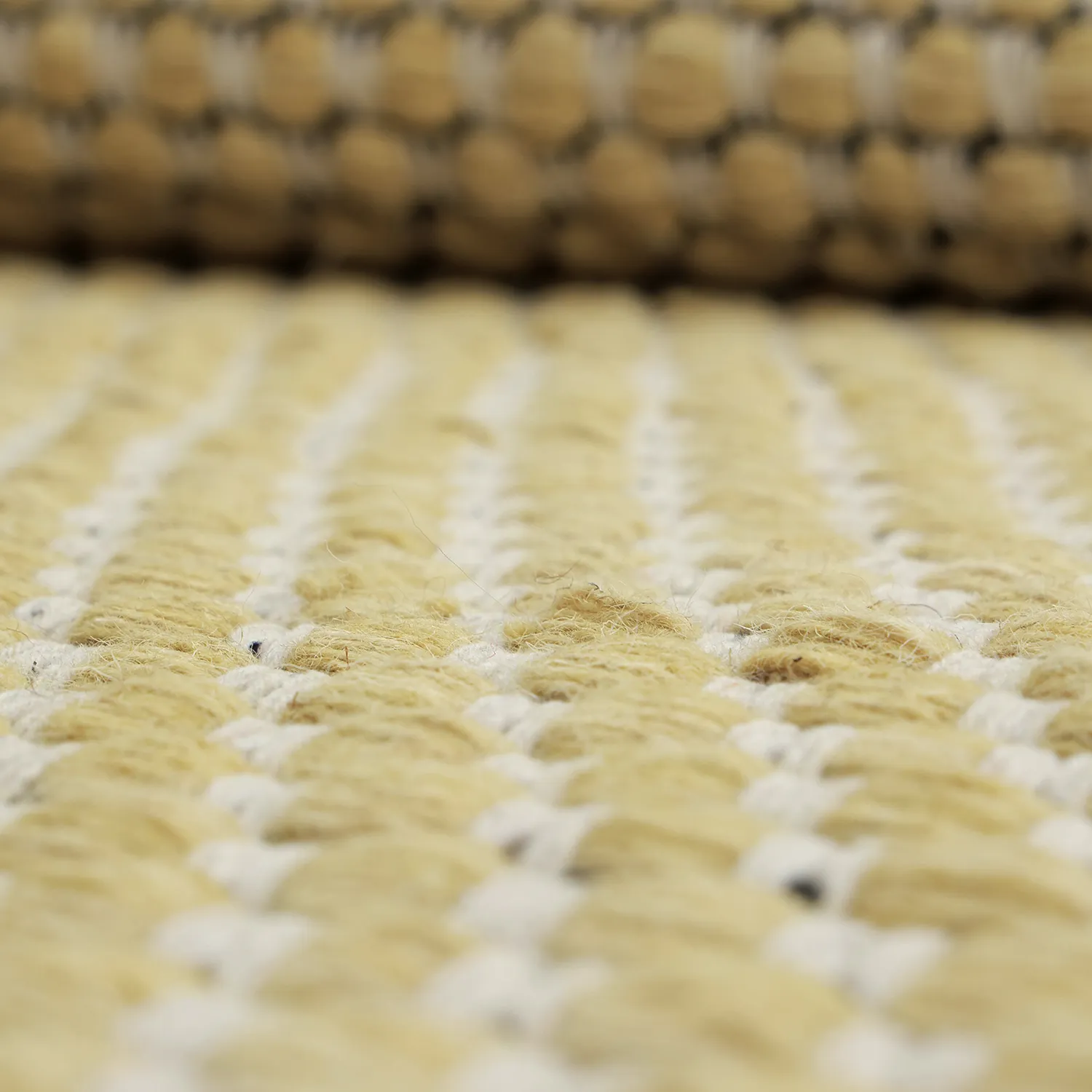 Tapis de laine - Ovelia (jaune/blanc)