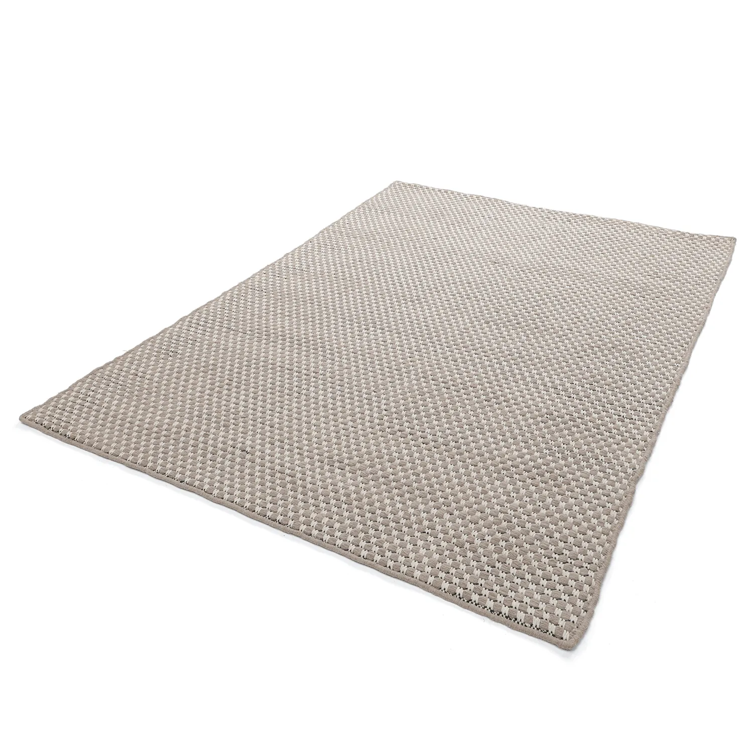 Tapis de laine - Ovelia (taupe/blanc)