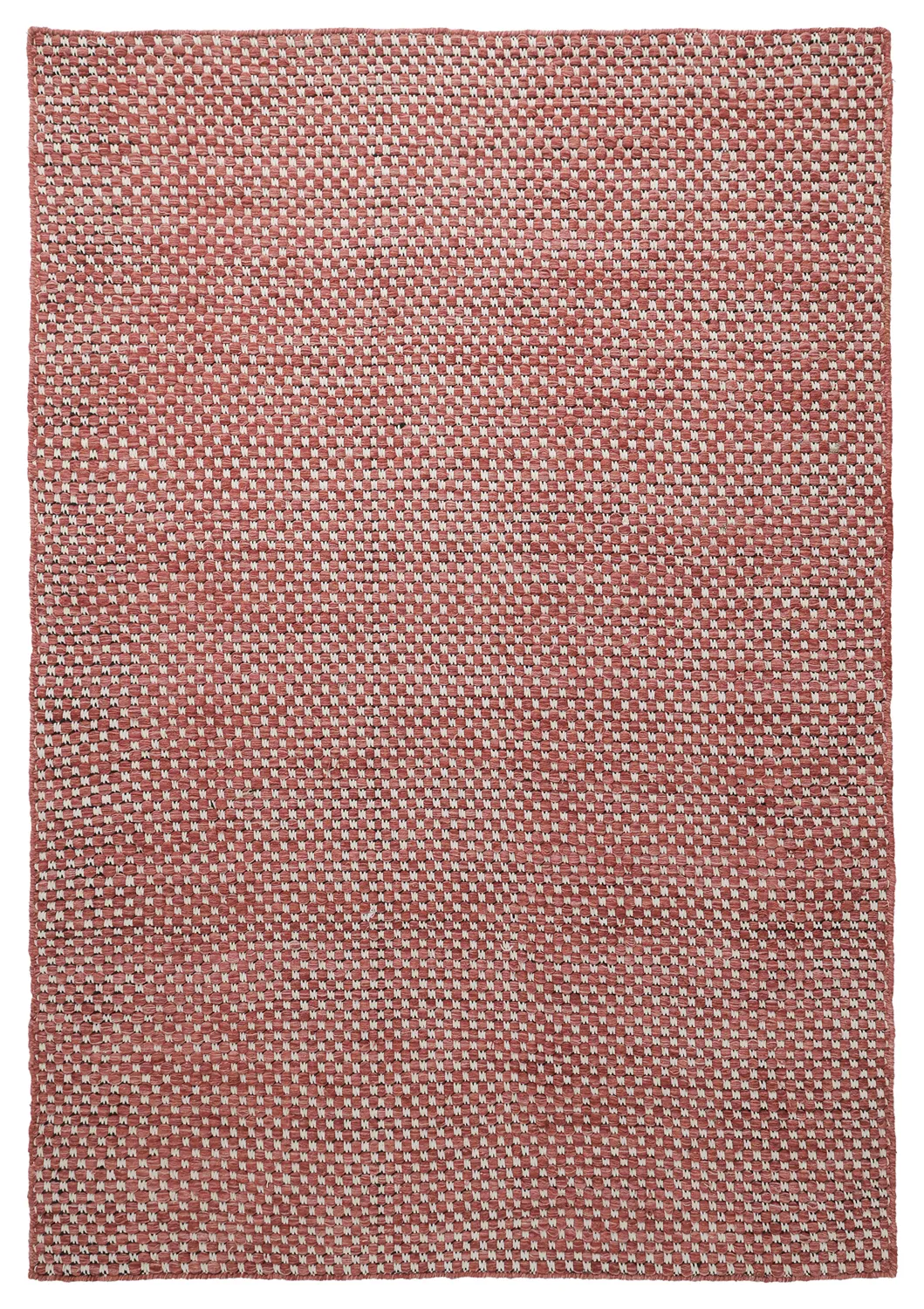 Tapis de laine - Ovelia (terre cuite/blanc)