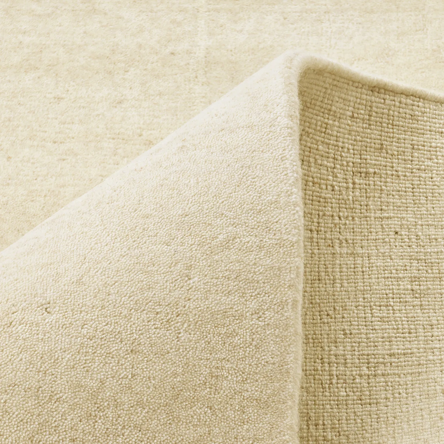 Tapis en laine - Rozel Handloom Wool Premium (crème)