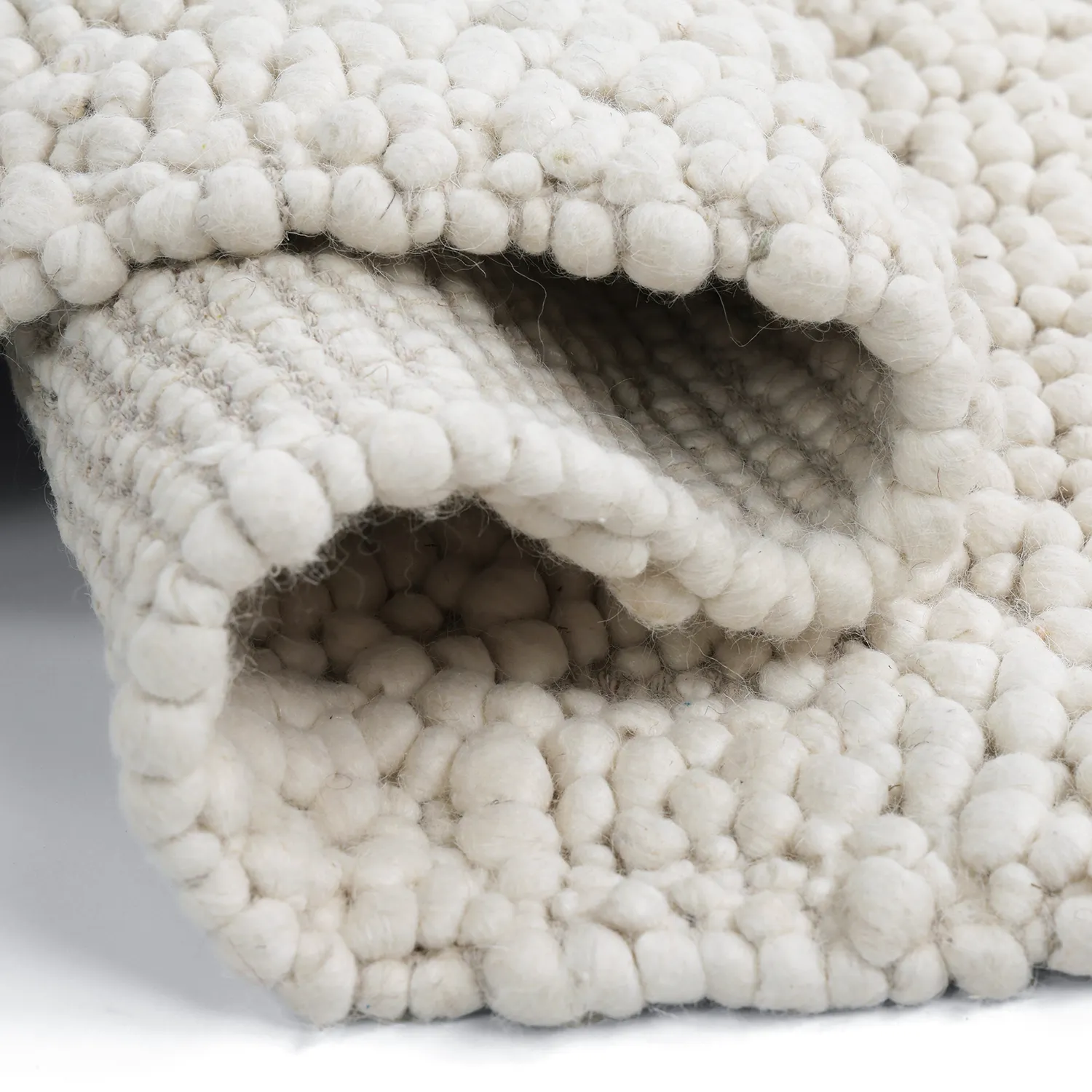 Tapis de laine - Sala Irregular Wool Bubble (crème)