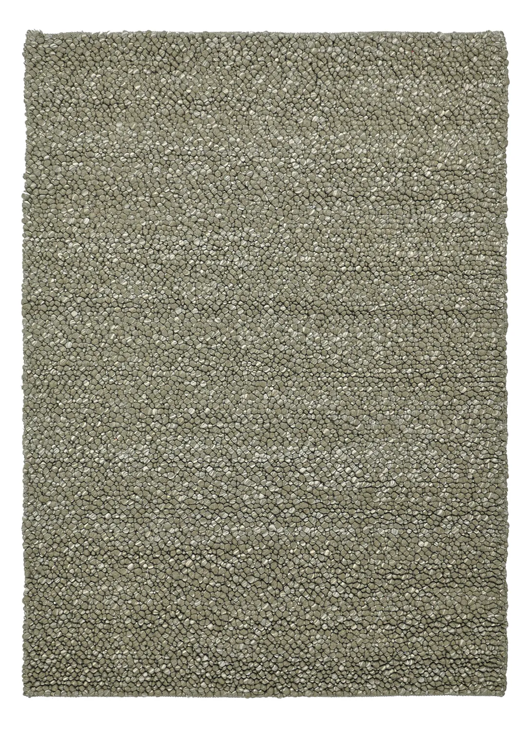Tapis de laine - Sala Irregular Wool Bubble (vert mousse/blanc mélange)