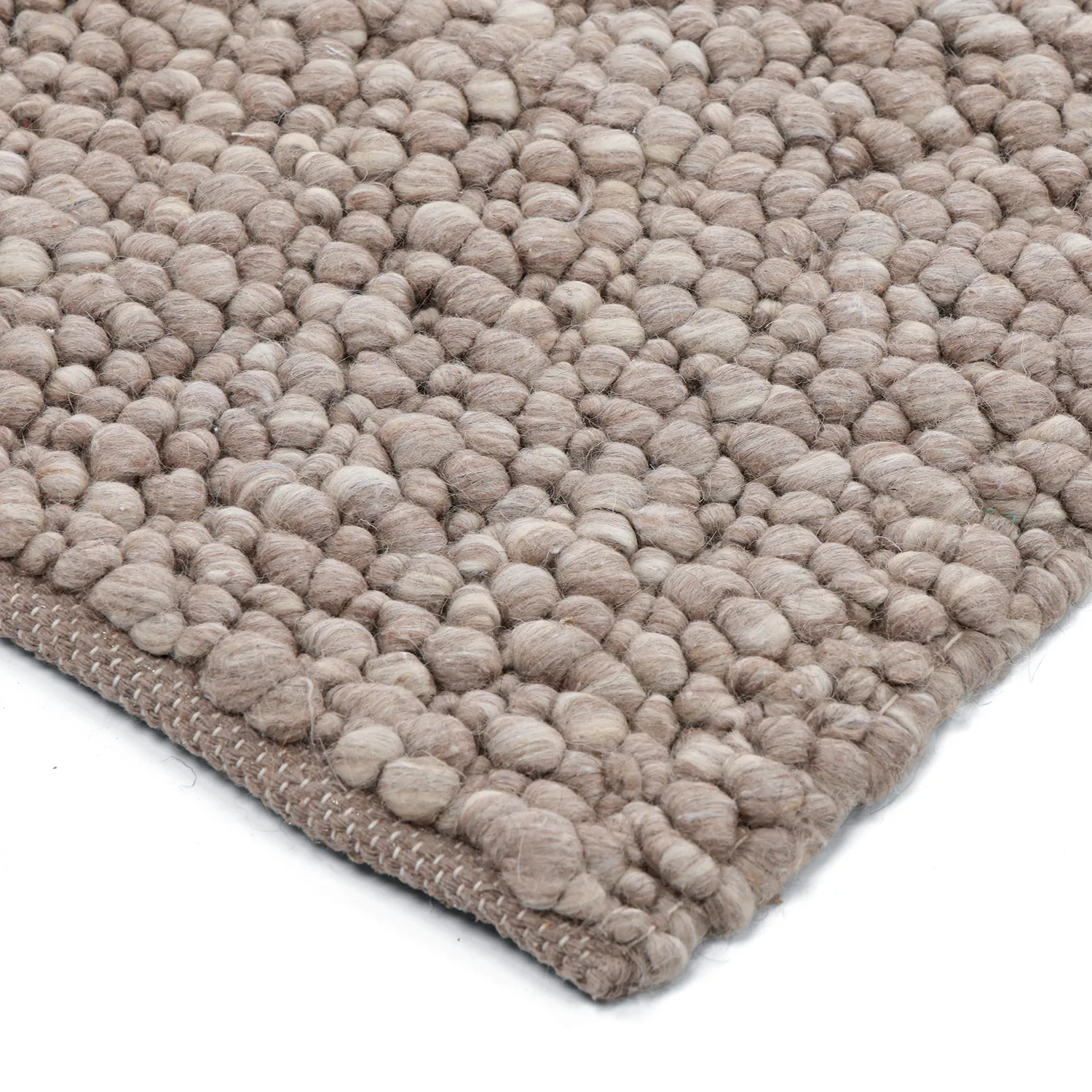 Tapis de laine - Sala Irregular Wool Bubble (taupe/blanc mélange)