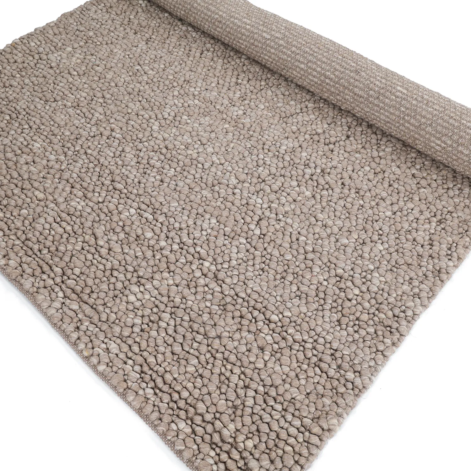 Tapis de laine - Sala Irregular Wool Bubble (taupe/blanc mélange)