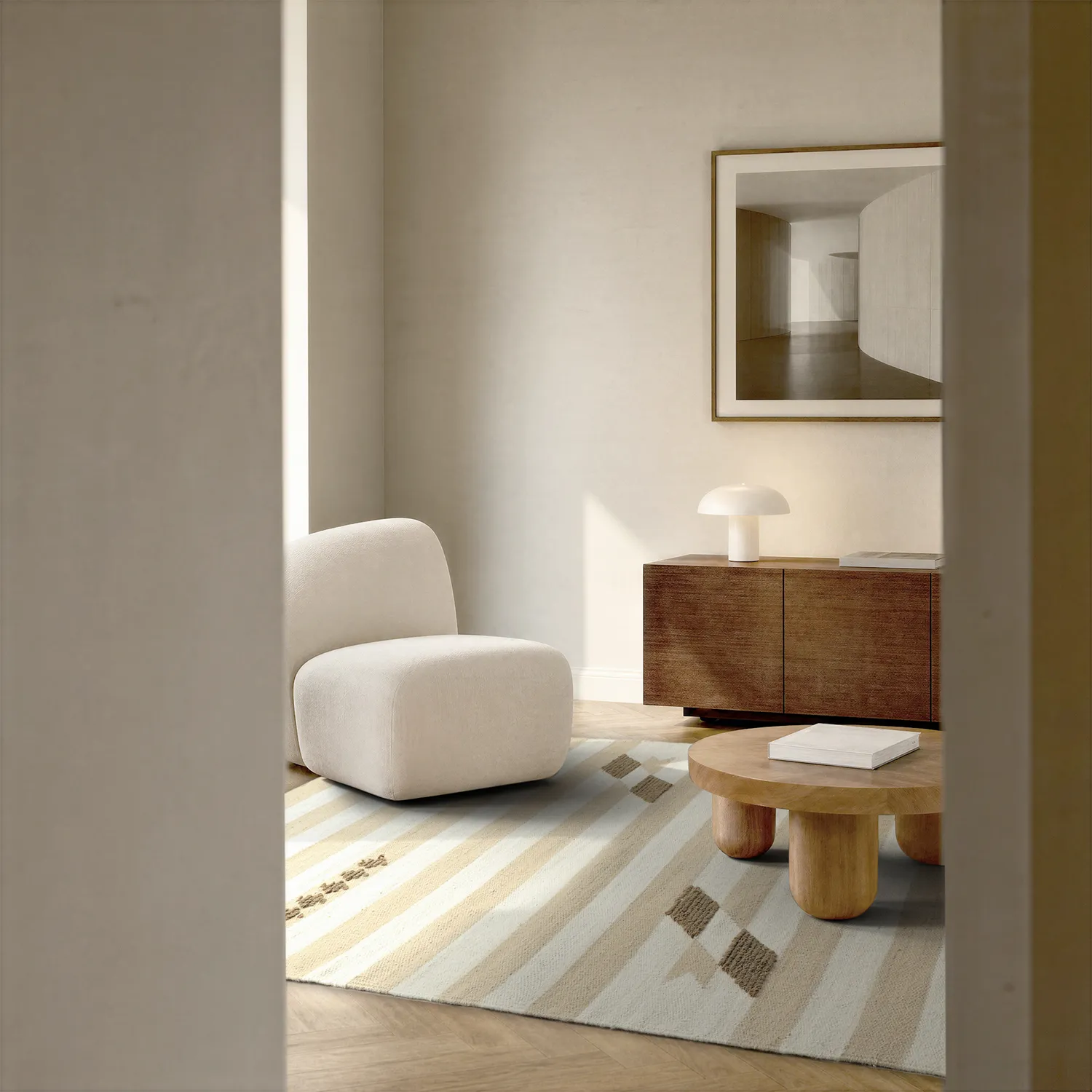 Tapis de laine - Serpa (crème)