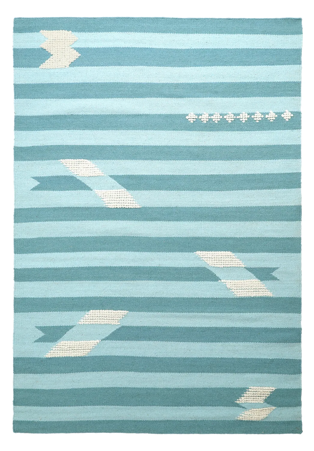Tapis de laine - Serpa (bleu clair)