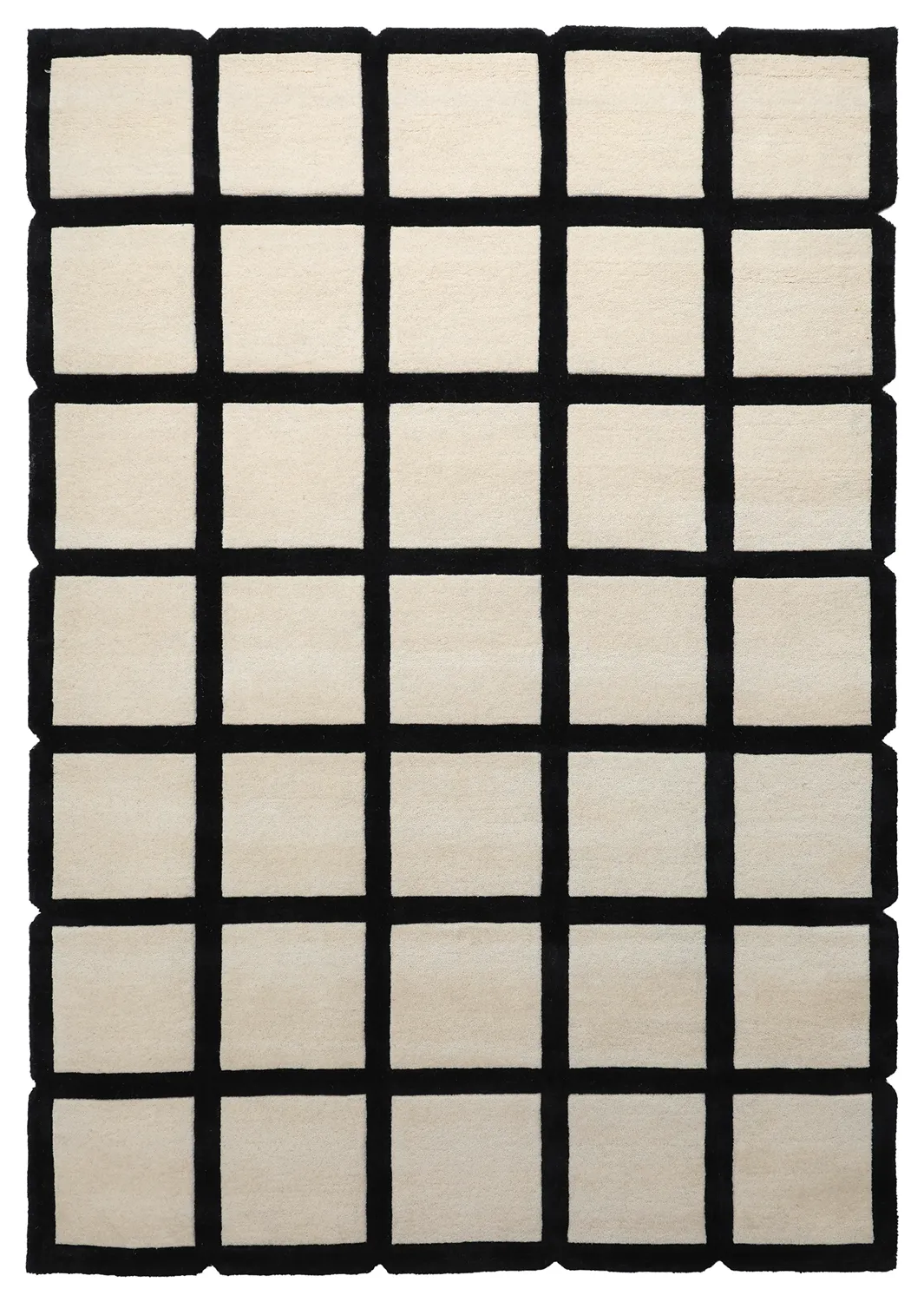 Tapis de laine - Syl Hand Tufted Wool Premium (noir/blanc)