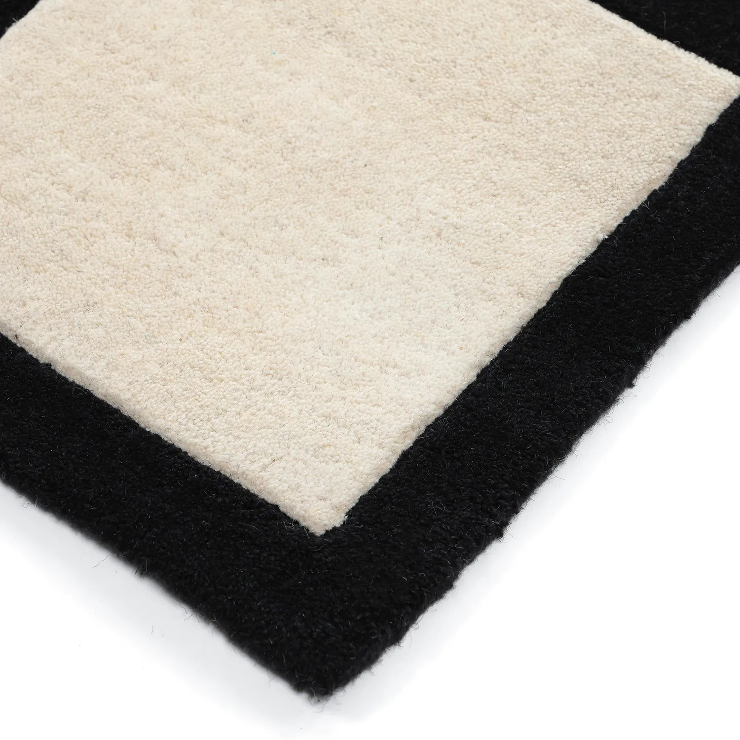 Tapis de laine - Syl Hand Tufted Wool Premium (noir/blanc)