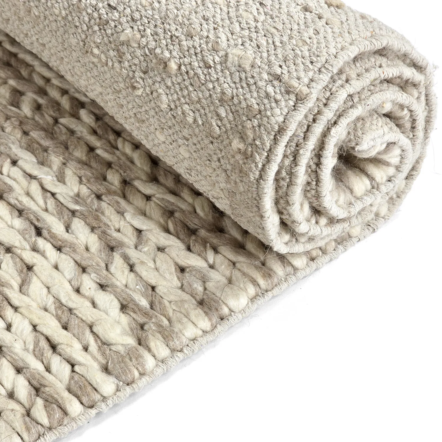 Tapis en laine - Talvia Braided Wool (nature)