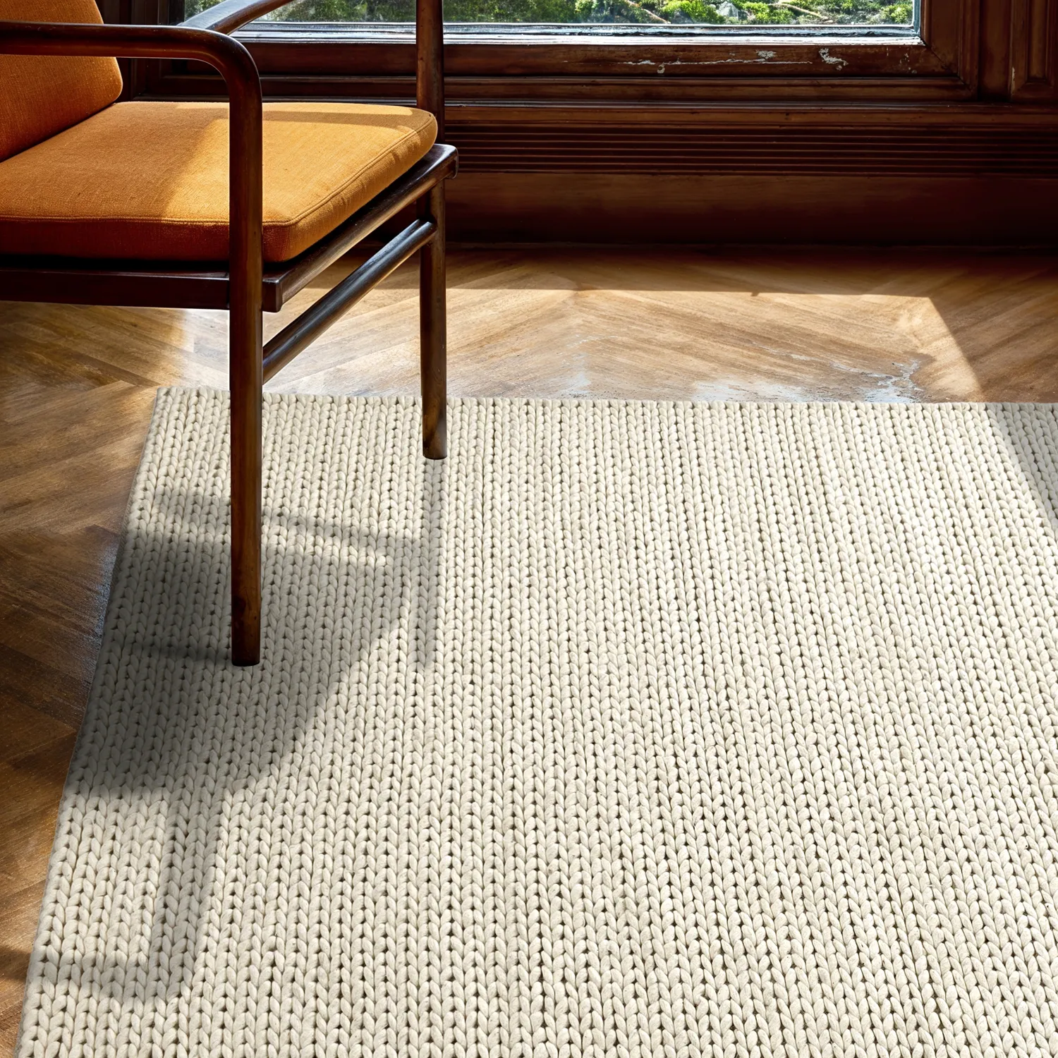 Tapis en laine - Talvia Braided Wool (blanc cassé)
