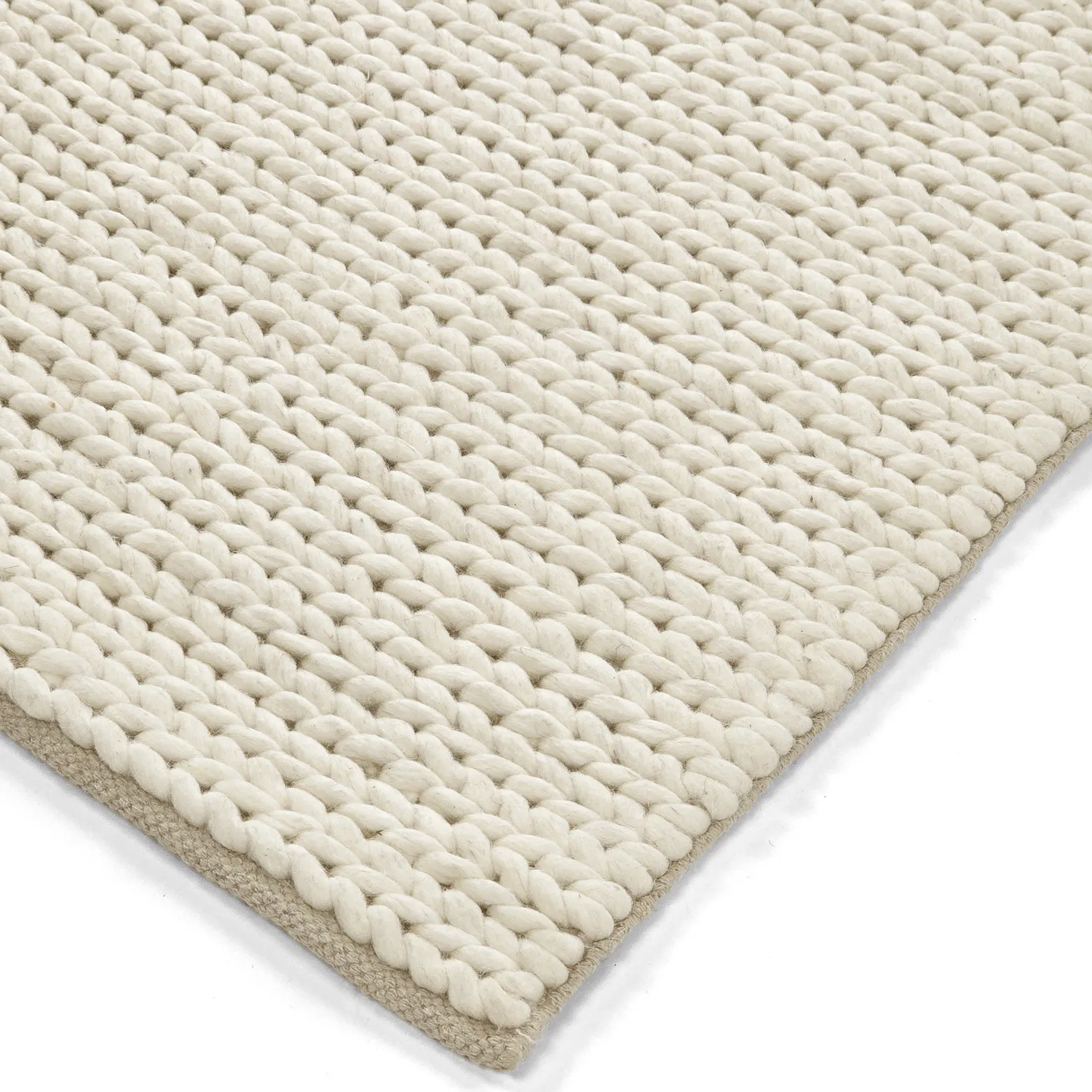 Tapis en laine - Talvia Braided Wool (blanc cassé)
