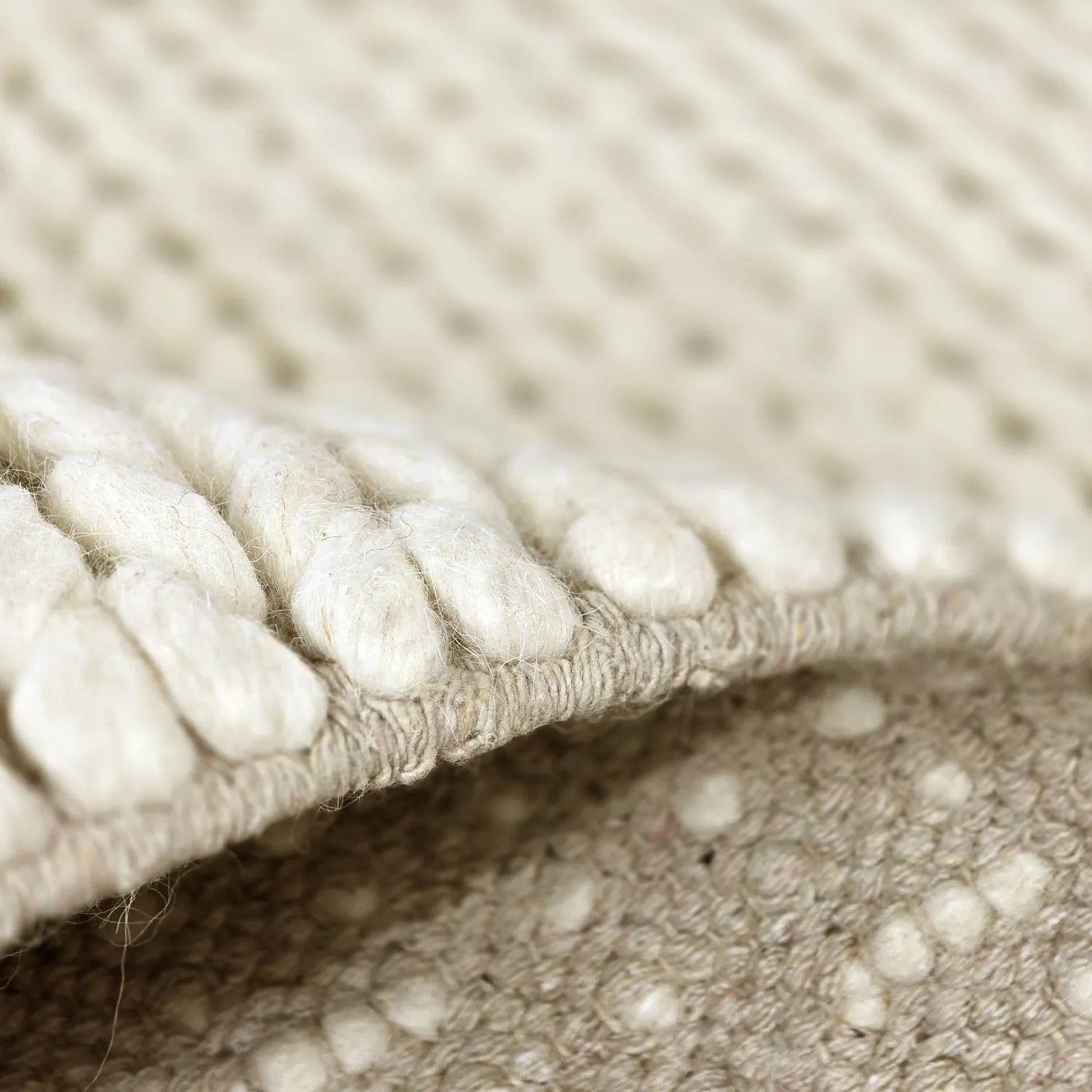 Tapis en laine - Talvia Braided Wool (blanc cassé)