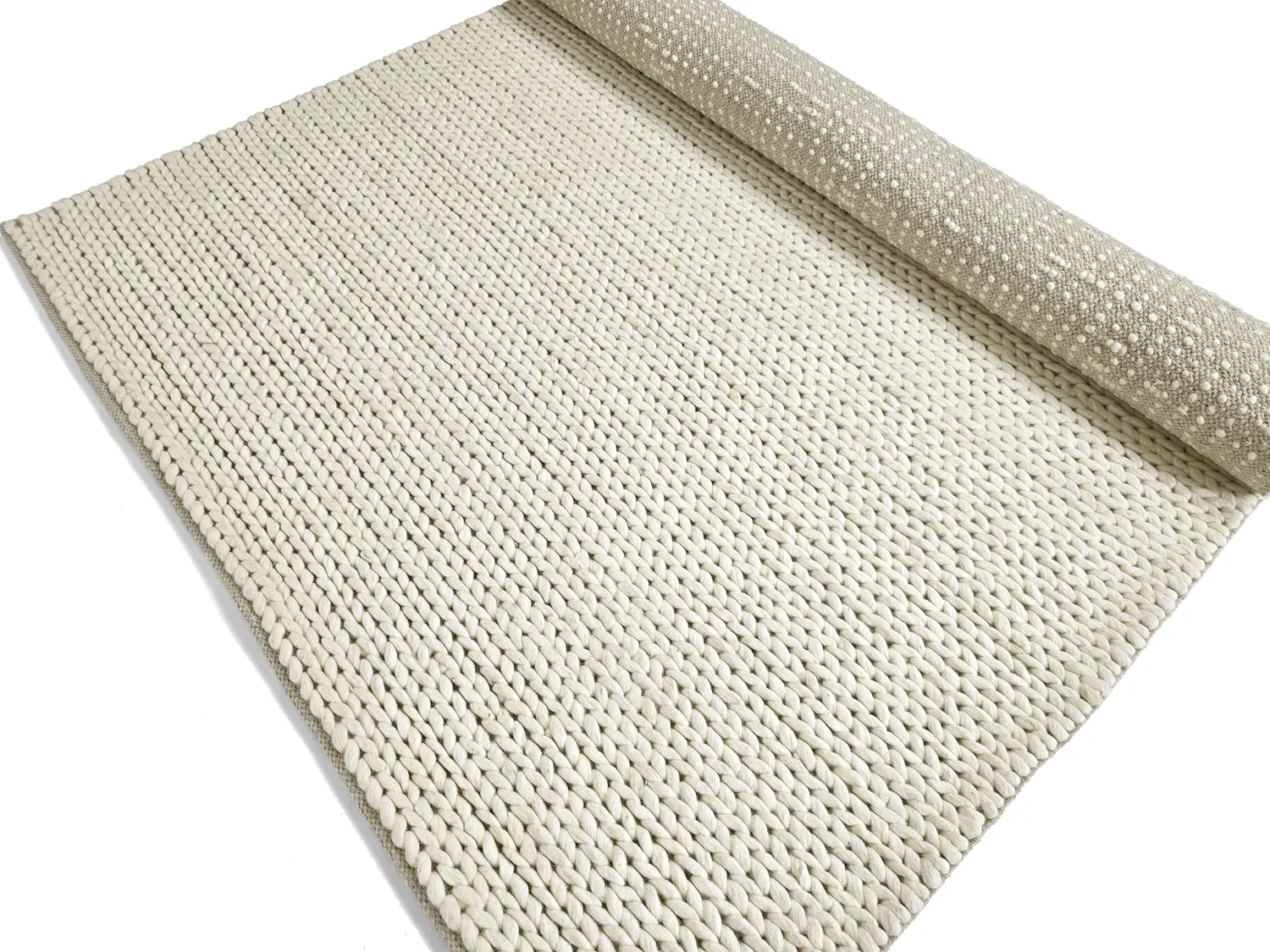 Tapis en laine - Talvia Braided Wool (blanc cassé)
