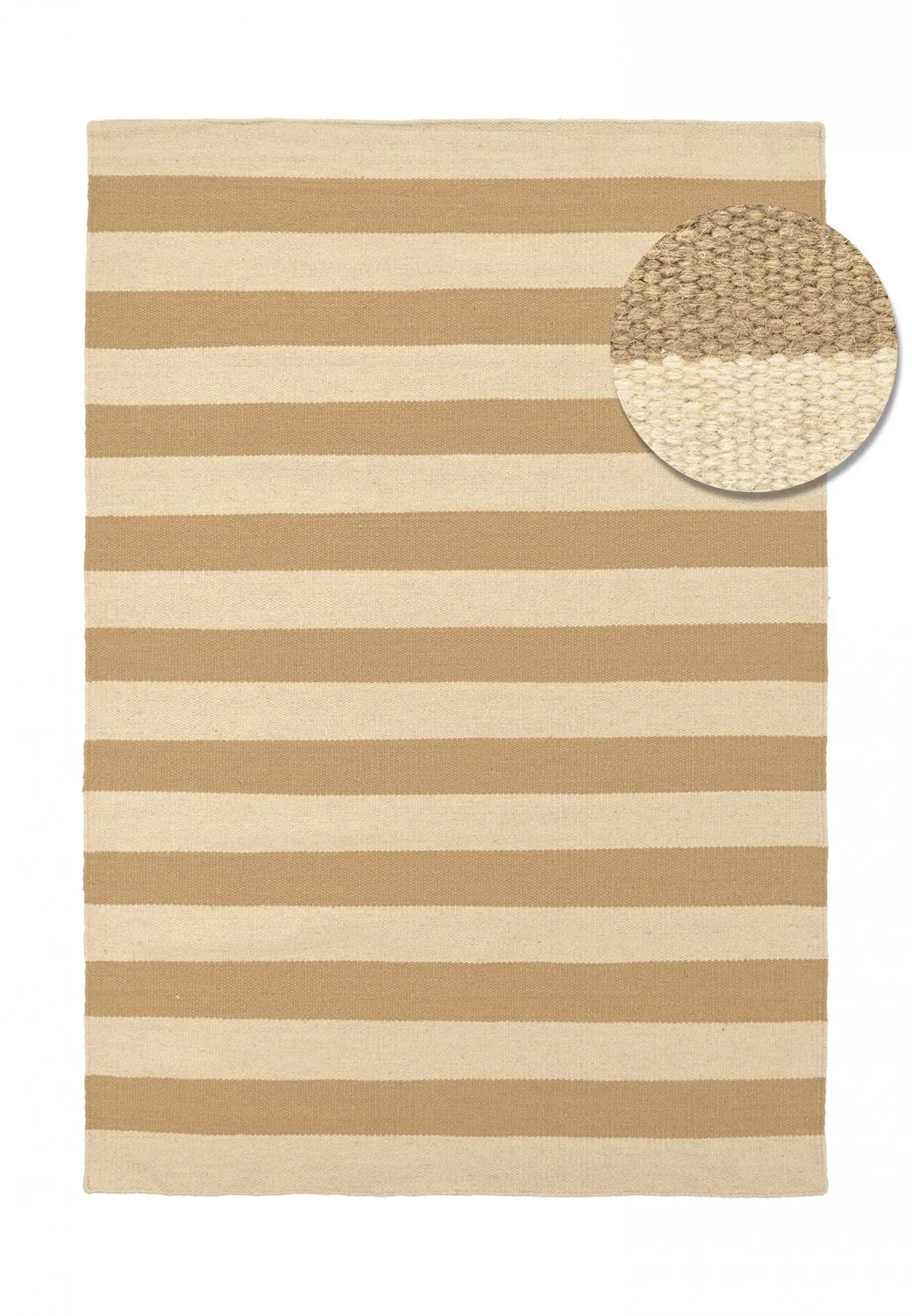 Tapis de laine - Torquay (blanc/beige)