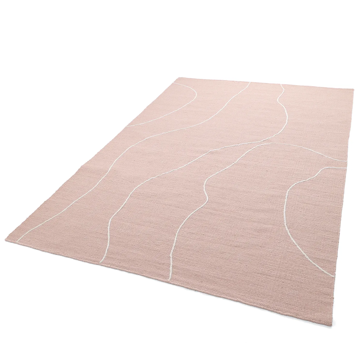 Tapis de laine - Viseu (rose poudré)