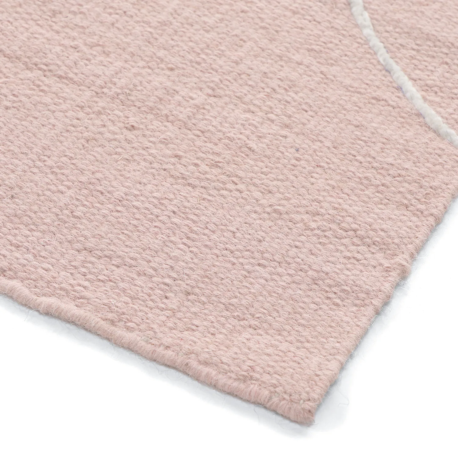 Tapis de laine - Viseu (rose poudré)