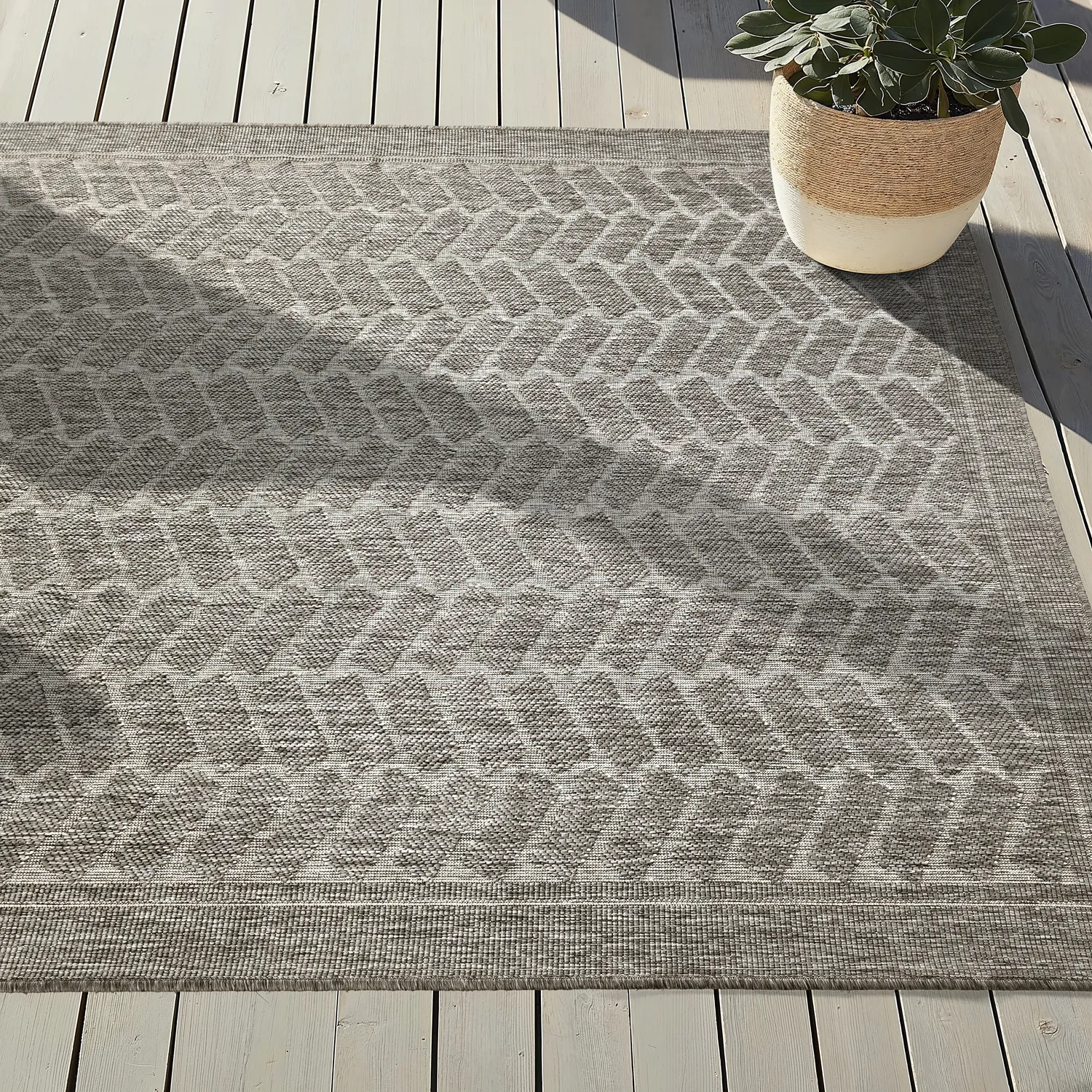 Tapis d’intérieur et d’extérieur - Aria (gris)