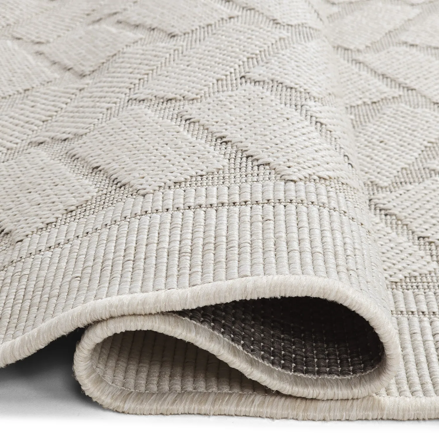 Tapis d’intérieur et d’extérieur - Aria (blanc cassé)