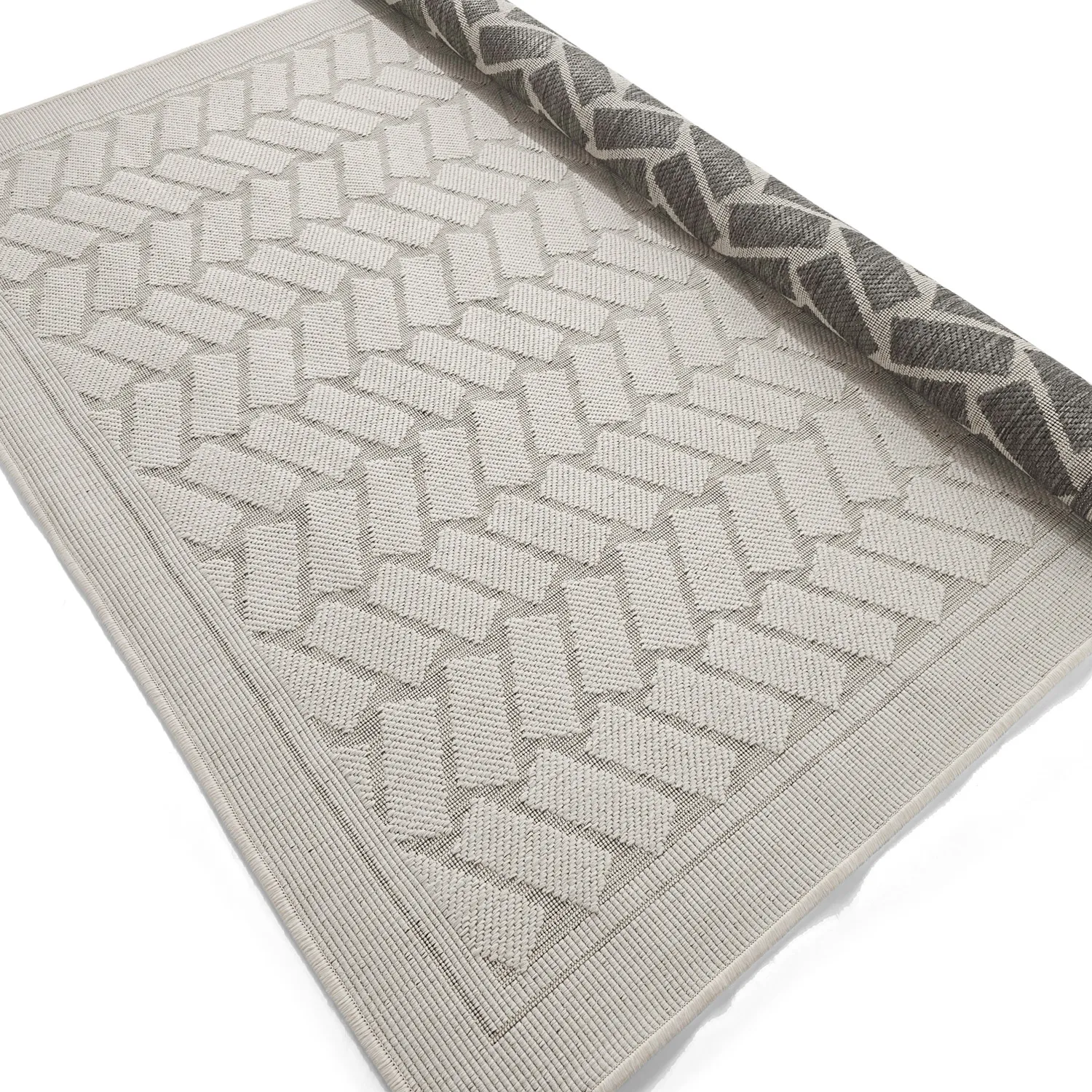 Tapis d’intérieur et d’extérieur - Aria (blanc cassé)