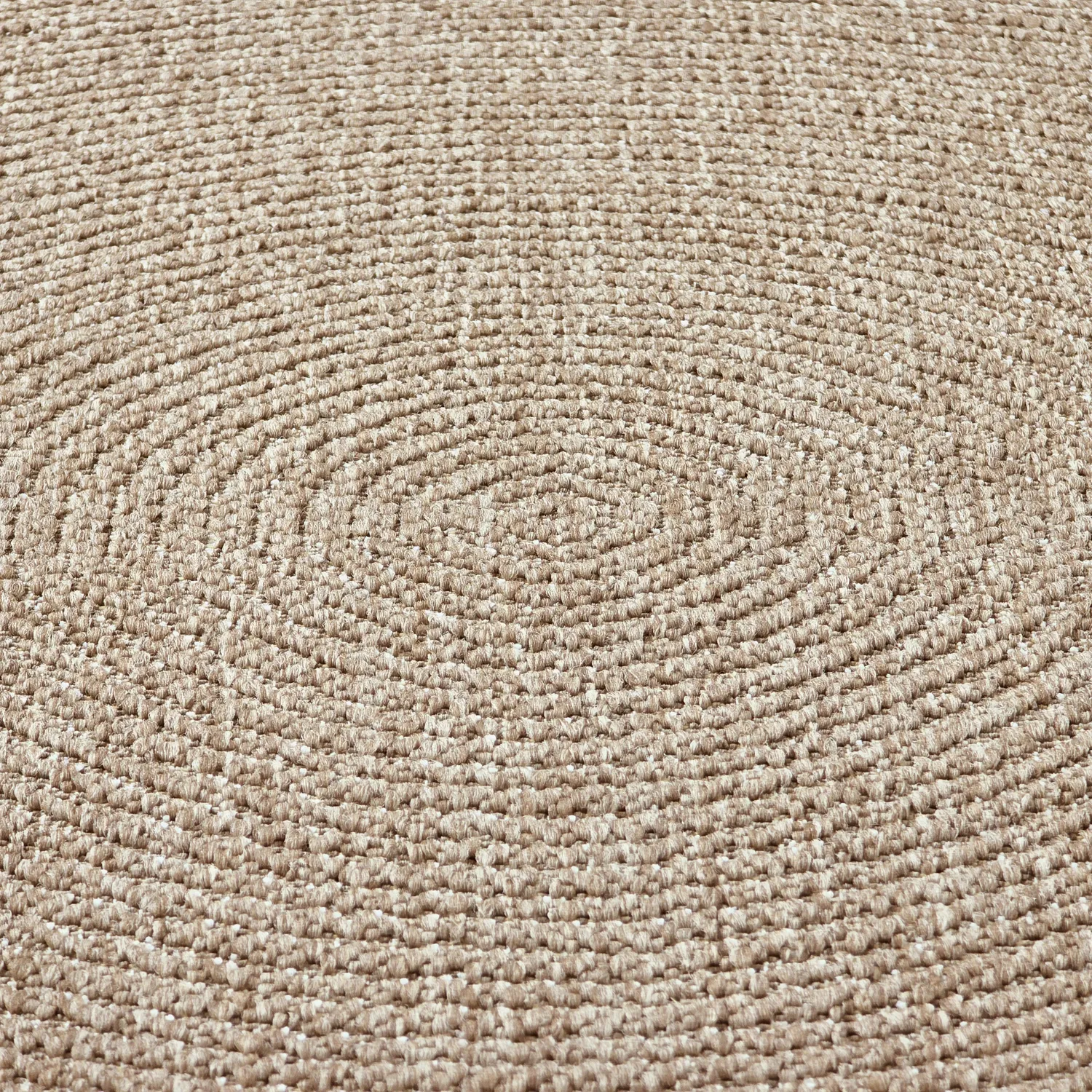 Tapis rond - Intérieur/Extérieur Arlo (beige)