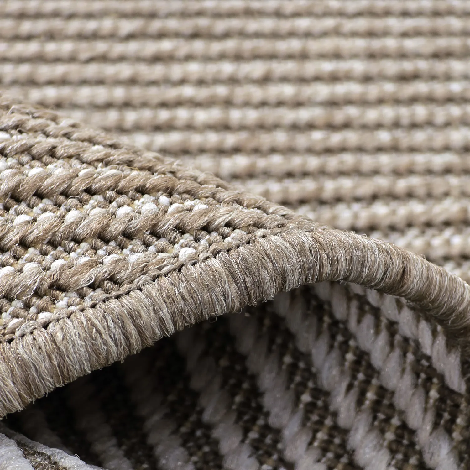 Tapis rond - Intérieur/Extérieur Bennett (beige)