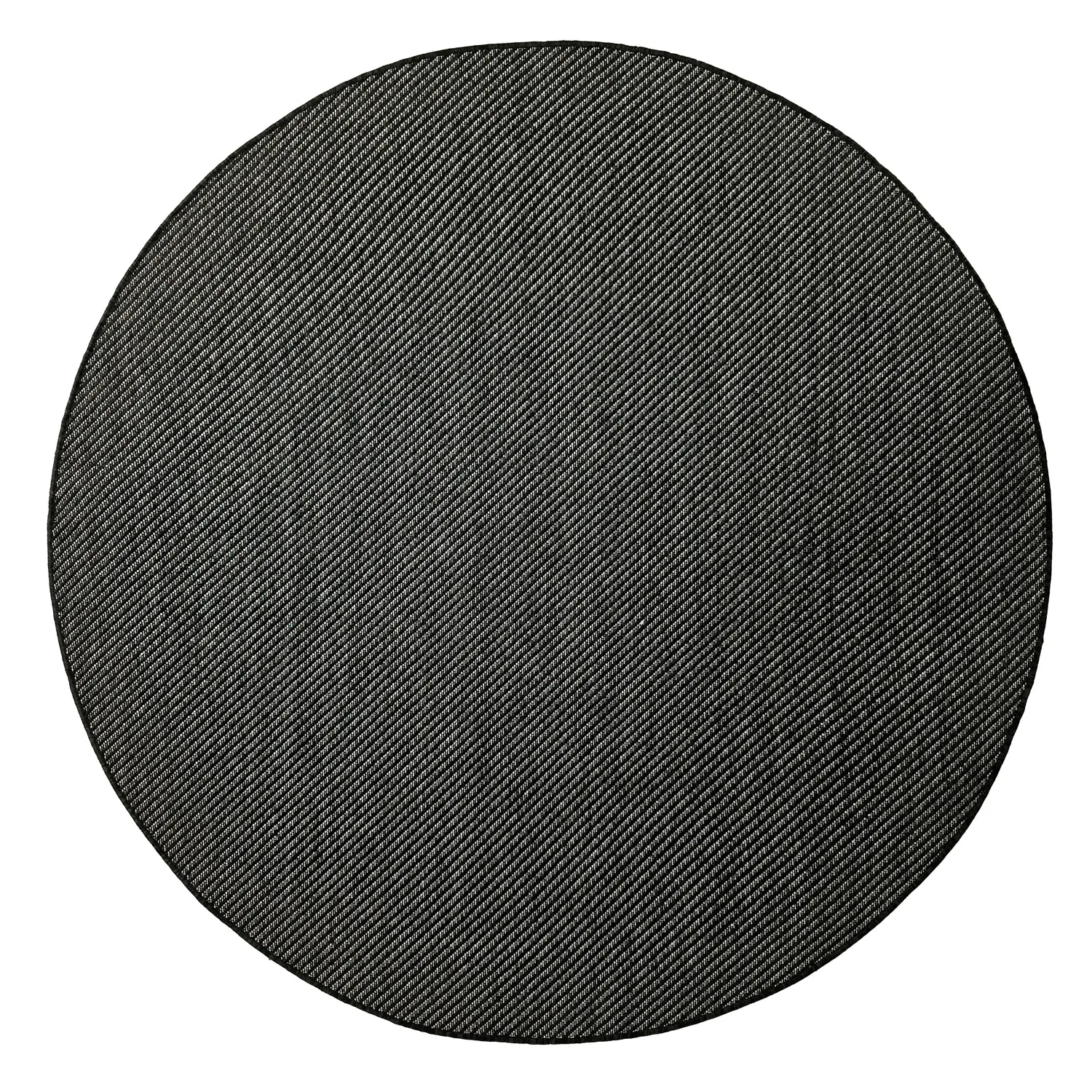 Tapis rond - Intérieur/Extérieur Bennett (noir)