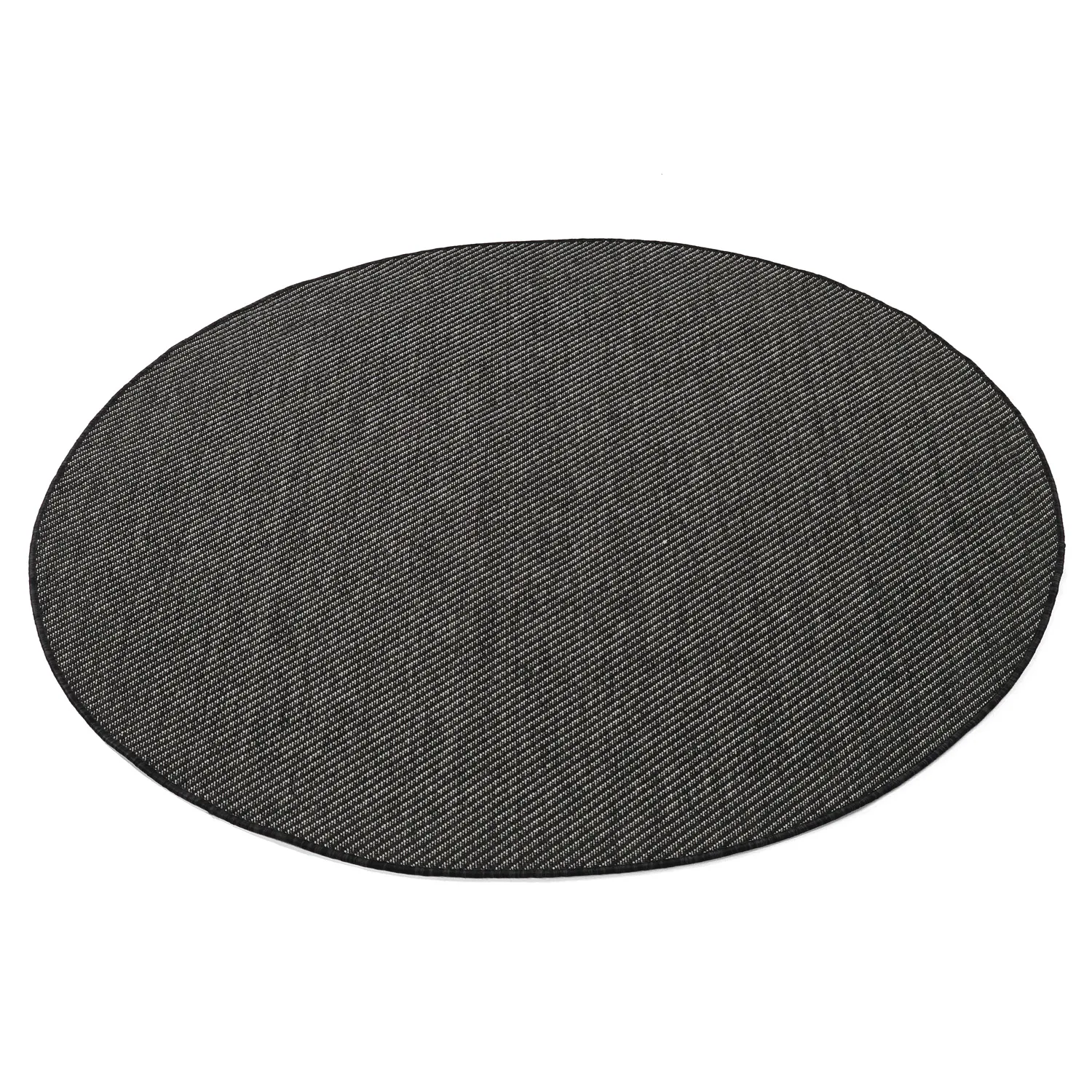 Tapis rond - Intérieur/Extérieur Bennett (noir)