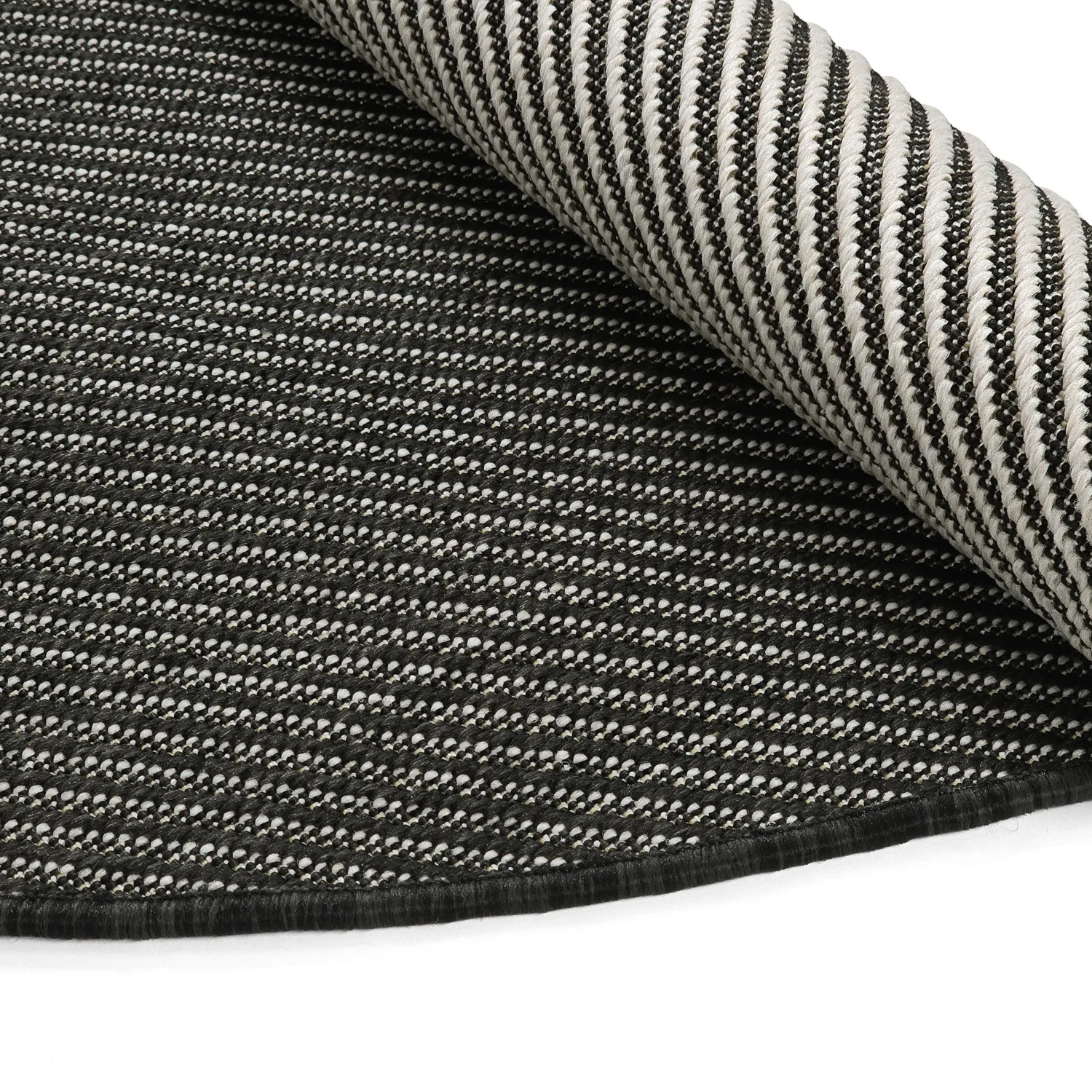 Tapis rond - Intérieur/Extérieur Bennett (noir)