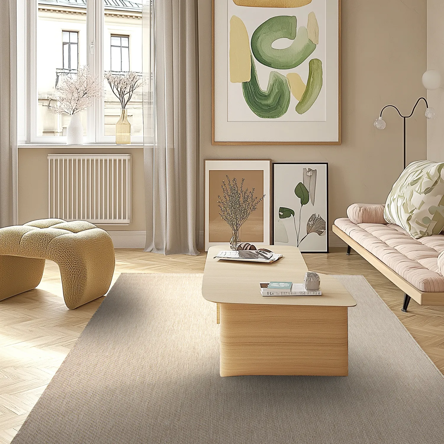 Tapis d’intérieur et d’extérieur - Bennett (beige)