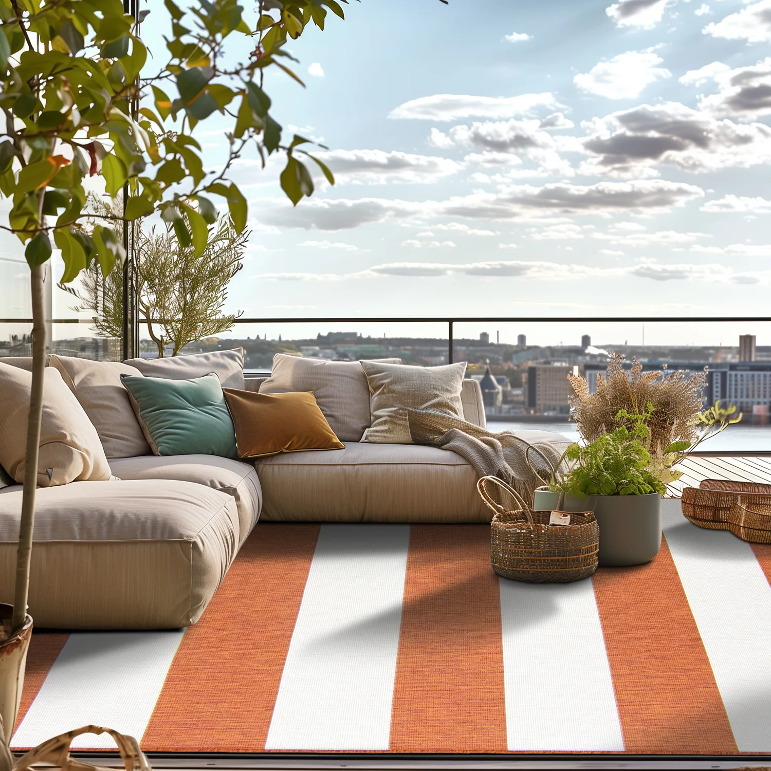 Tapis Intérieurs/Extérieurs - Santana (orange)