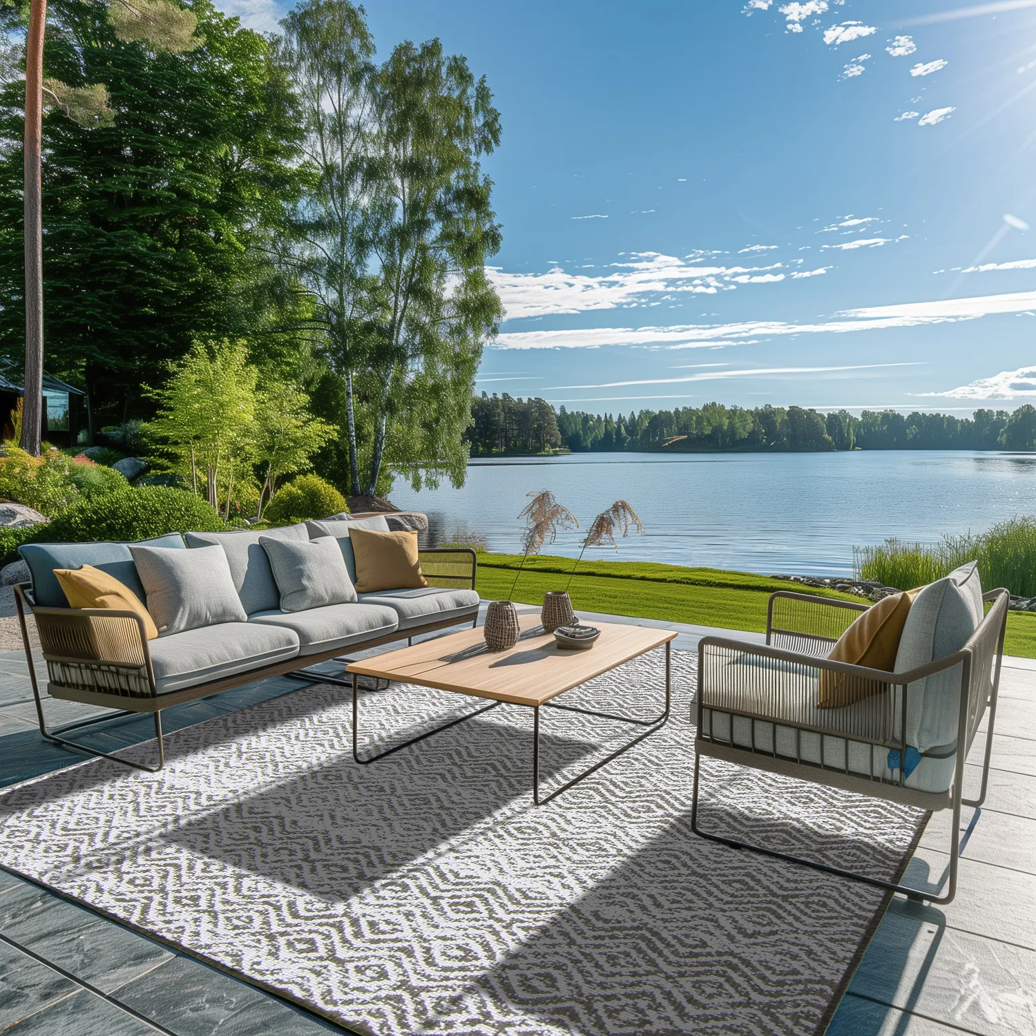 Tapis Intérieurs/Extérieurs - Harstad (marron)