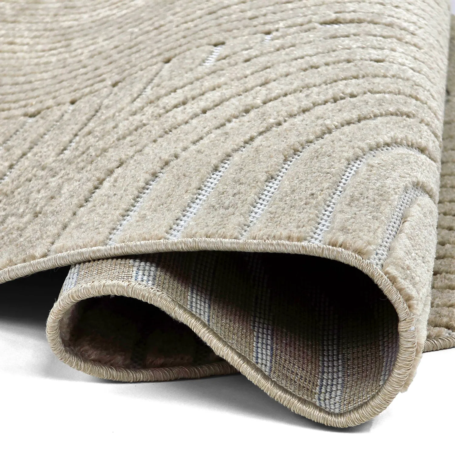 Tapis rond - intérieur/extérieur Devon (beige)