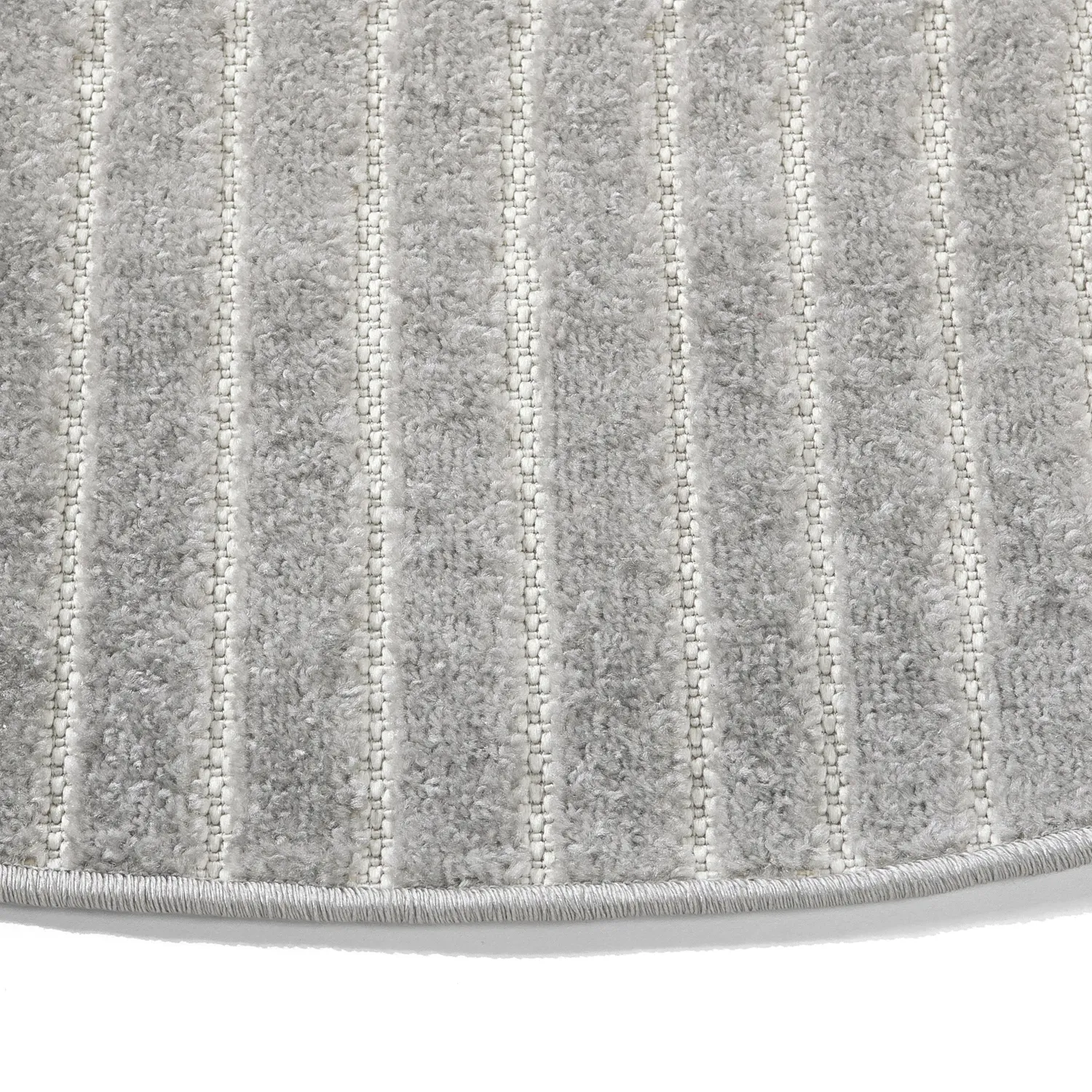 Tapis rond - intérieur/extérieur Devon (gris)