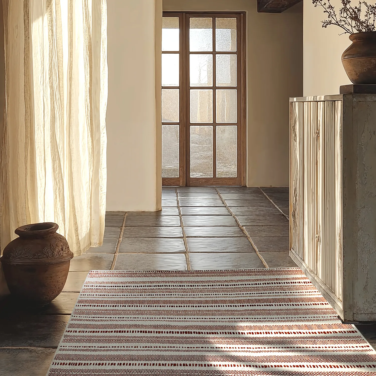 Tapis d’intérieur et d’extérieur - Ethan (orange)