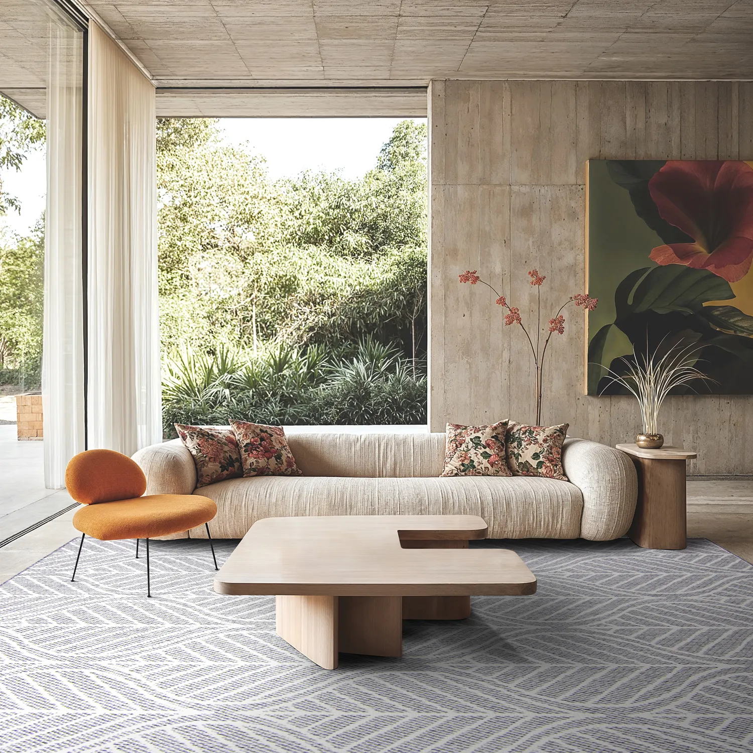 Tapis d’intérieur et d’extérieur - Harvey (gris)