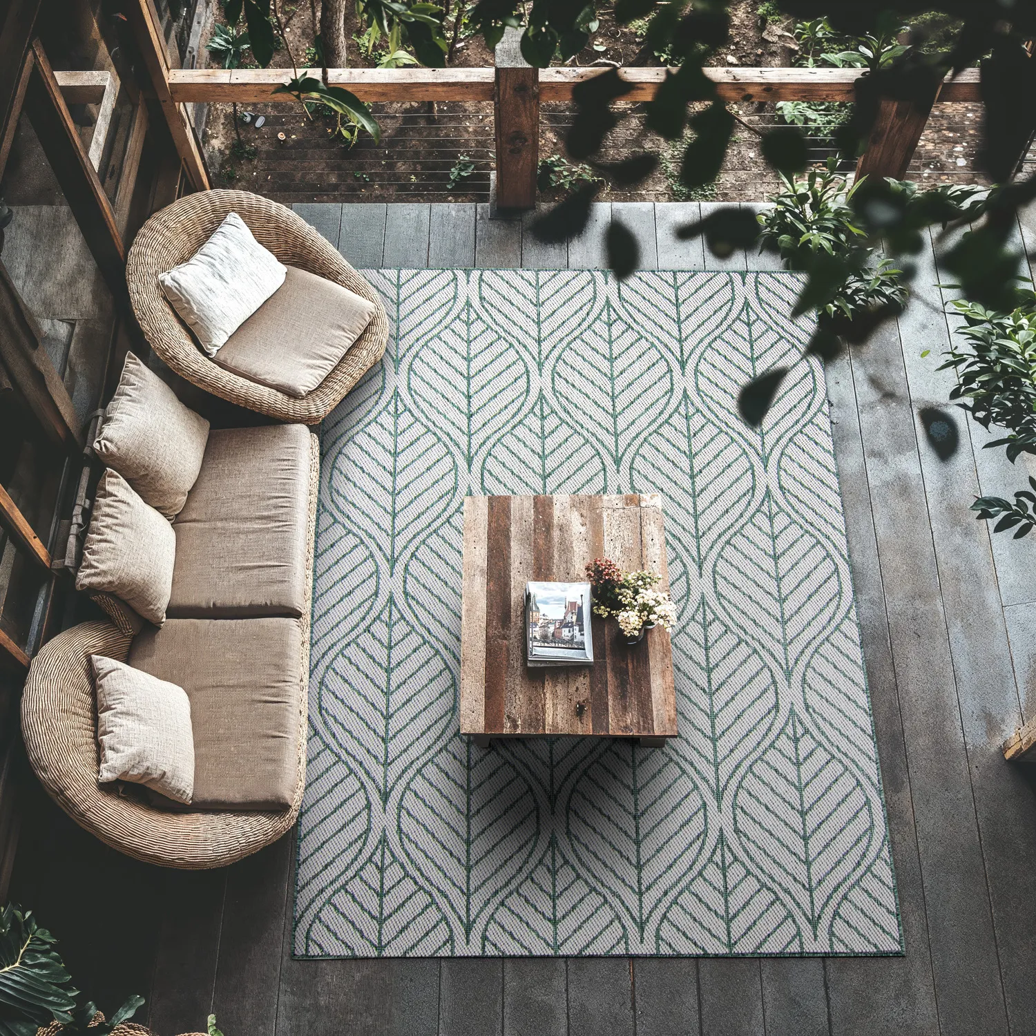 Tapis d’intérieur et d’extérieur - Harvey (vert)