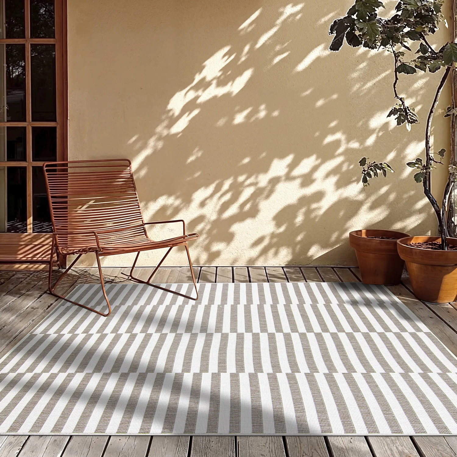 Tapis d’intérieur et d’extérieur - Otto (beige)