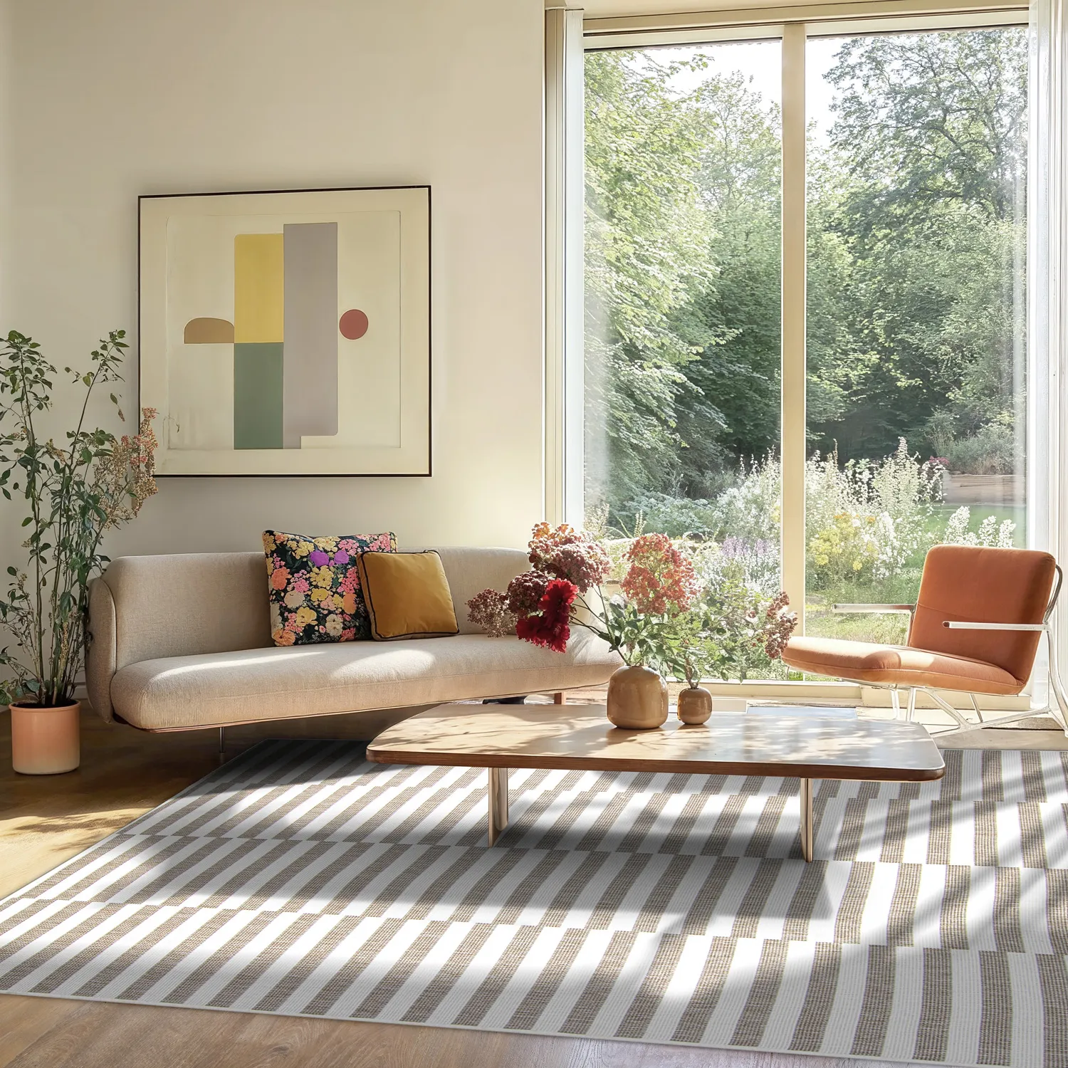 Tapis d’intérieur et d’extérieur - Otto (beige)